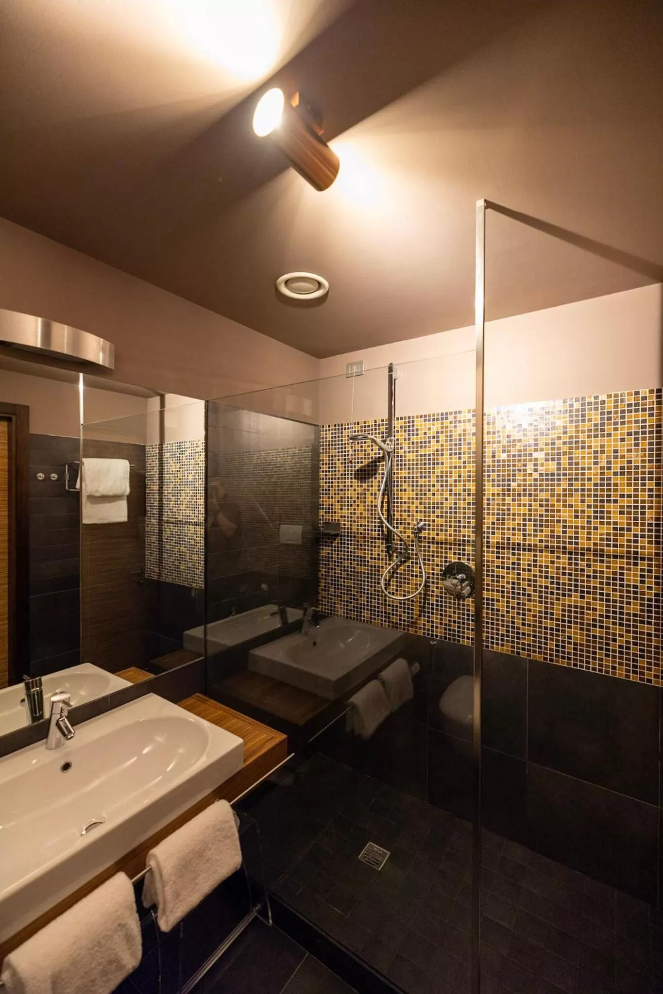 Bathroom, Bed in Hotel Europa Belluno