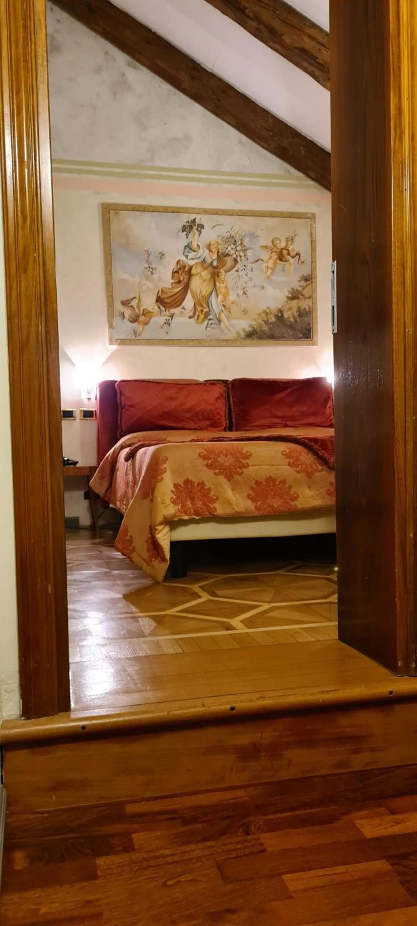 Bed in Hotel Villa Stucky