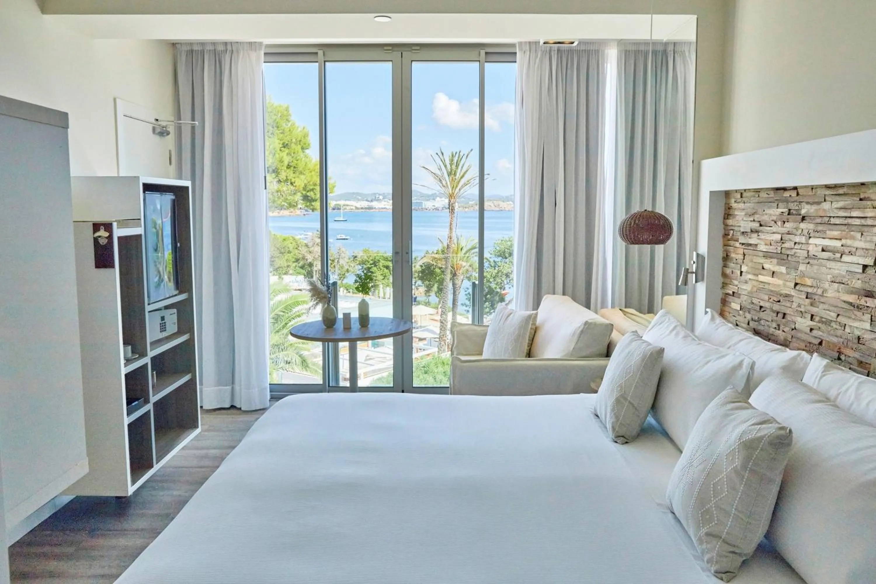 View (from property/room), Bed in ME Ibiza - The Leading Hotels of the World