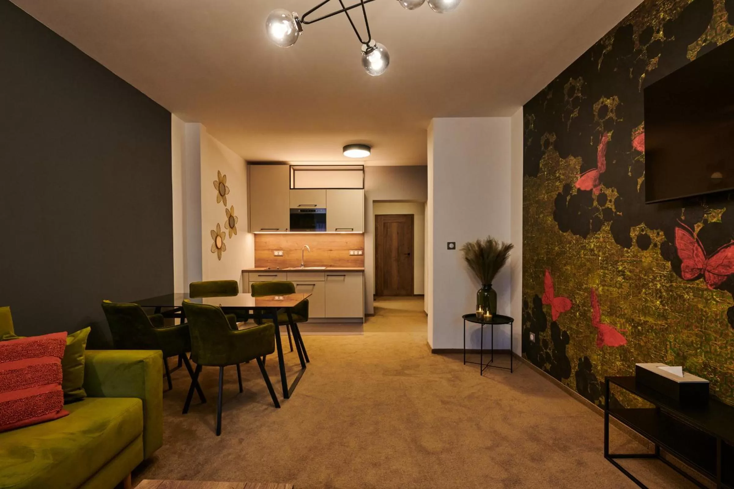 Kitchen or kitchenette in Hotel Alfréd a Hermína