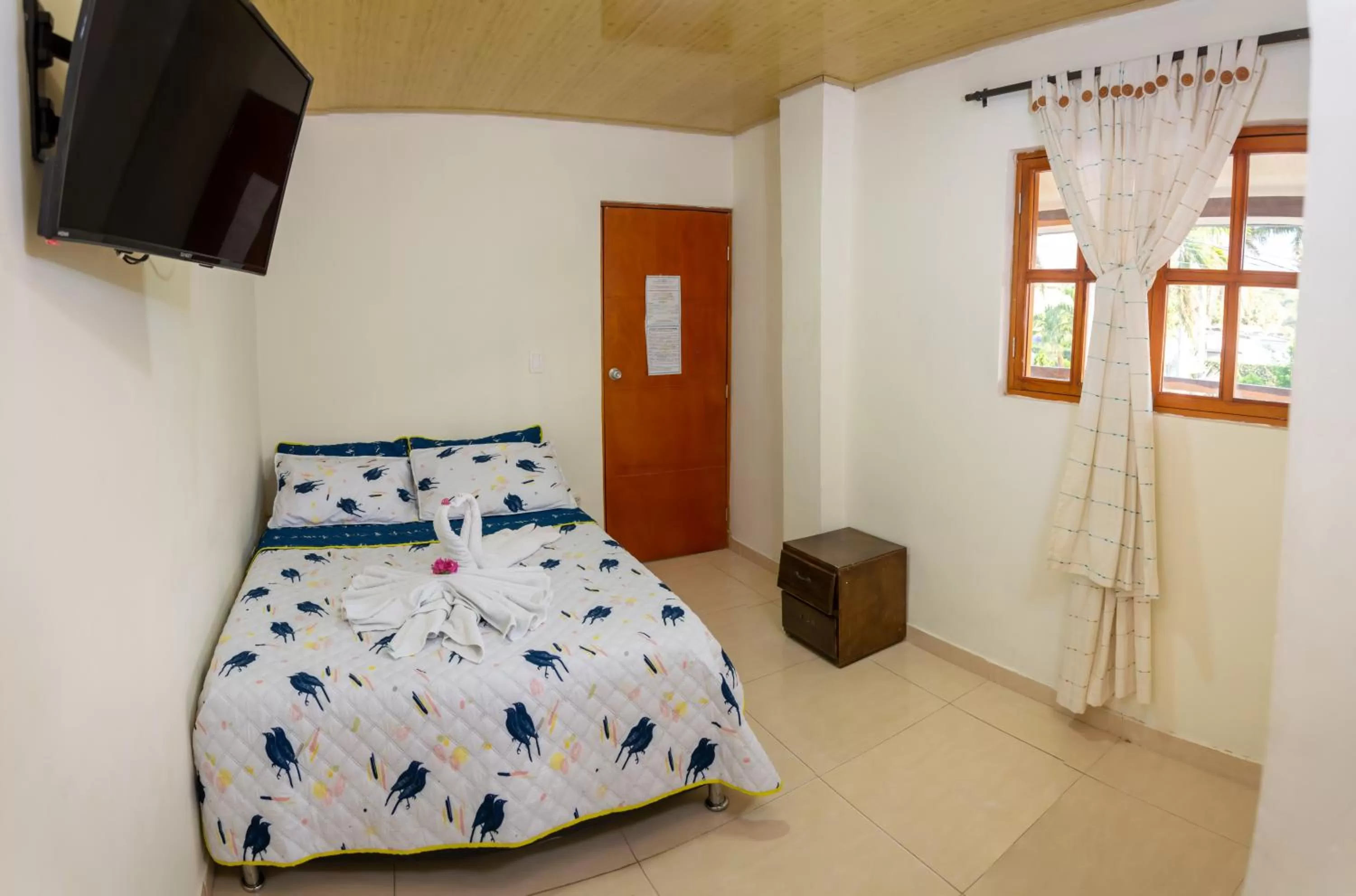 Bed in Hotel The Dolphin