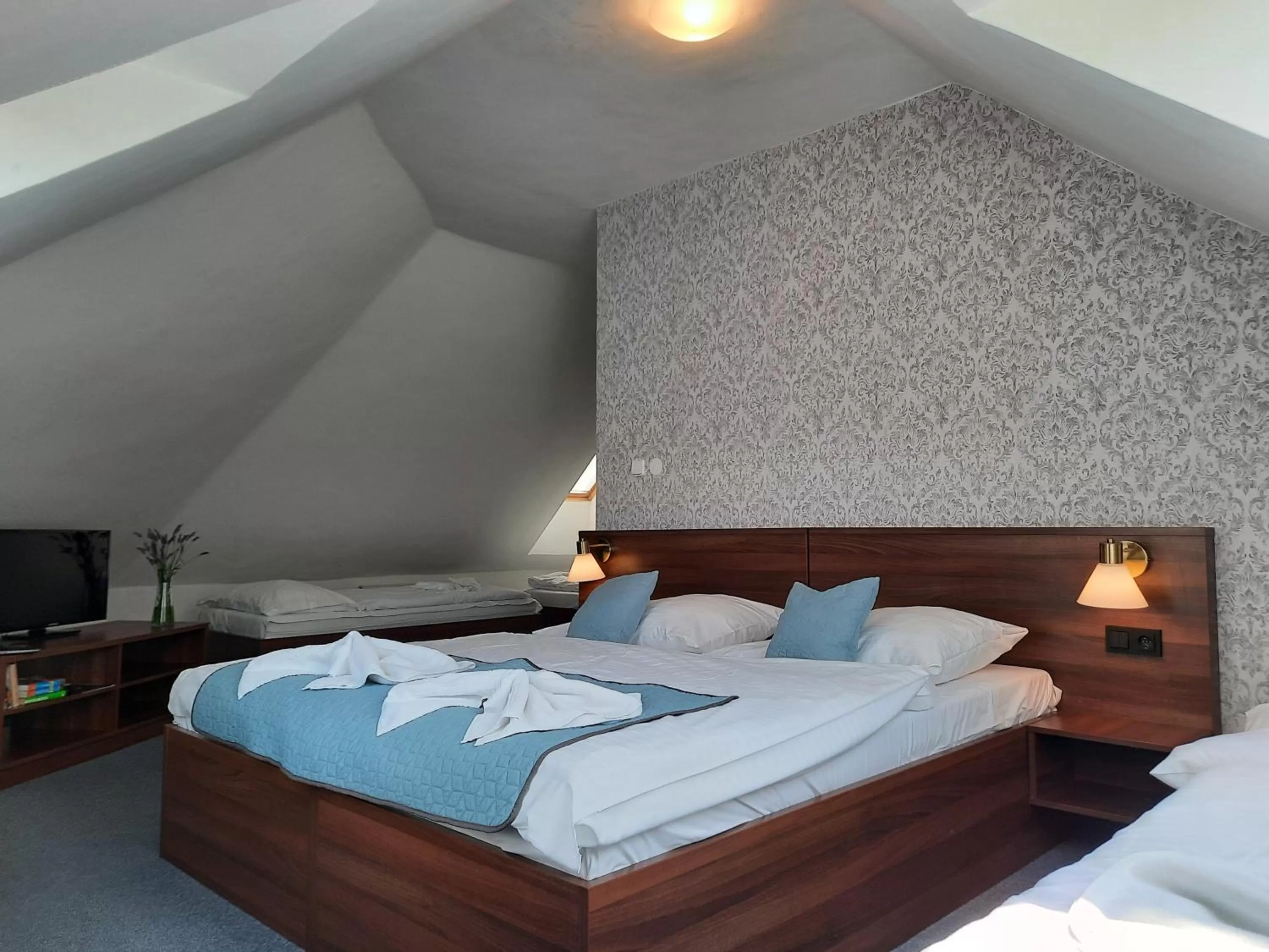 Bed in Hotel Vincent