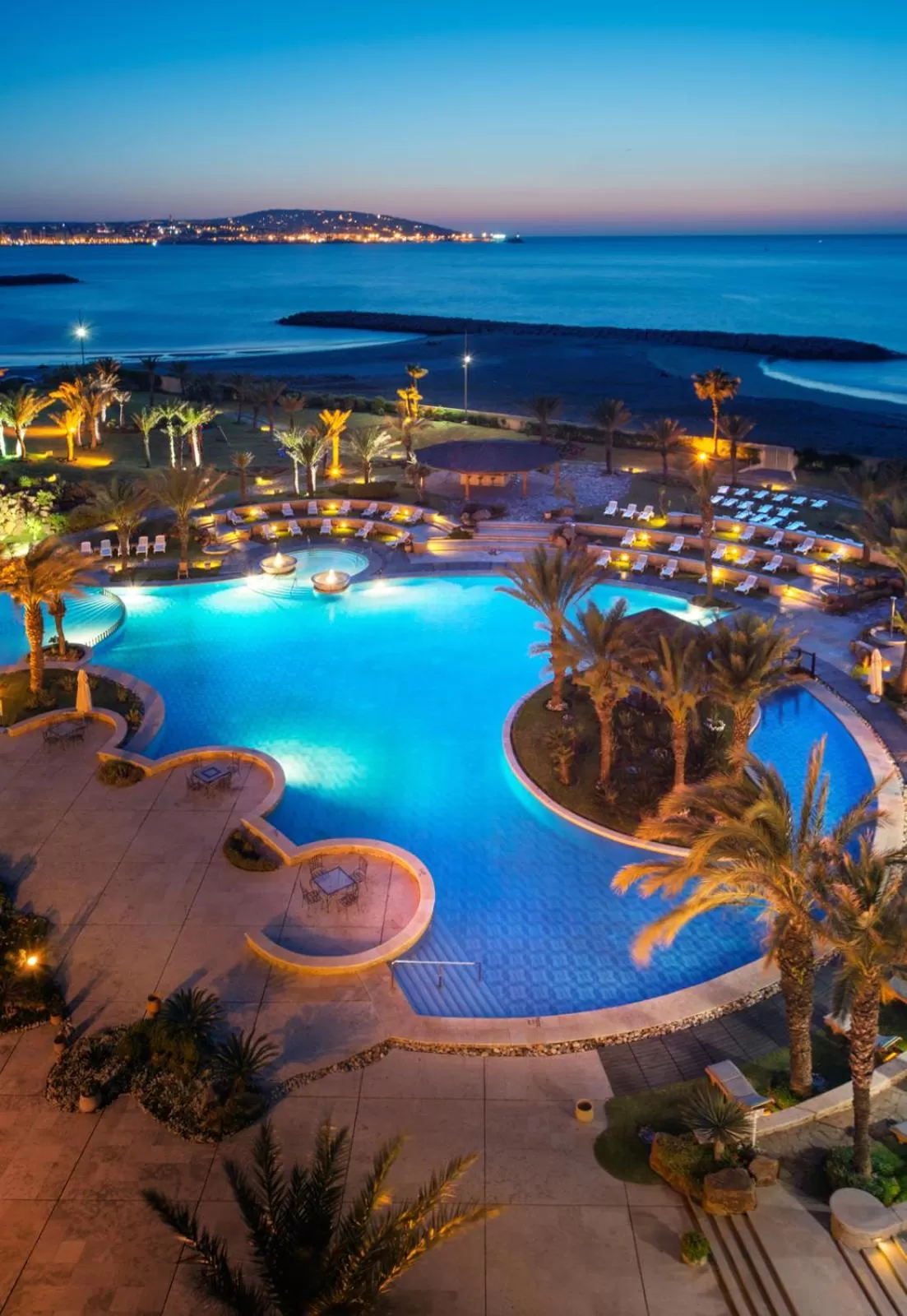 Night, Bird's-eye View in Mövenpick Hotel & Casino Malabata Tanger