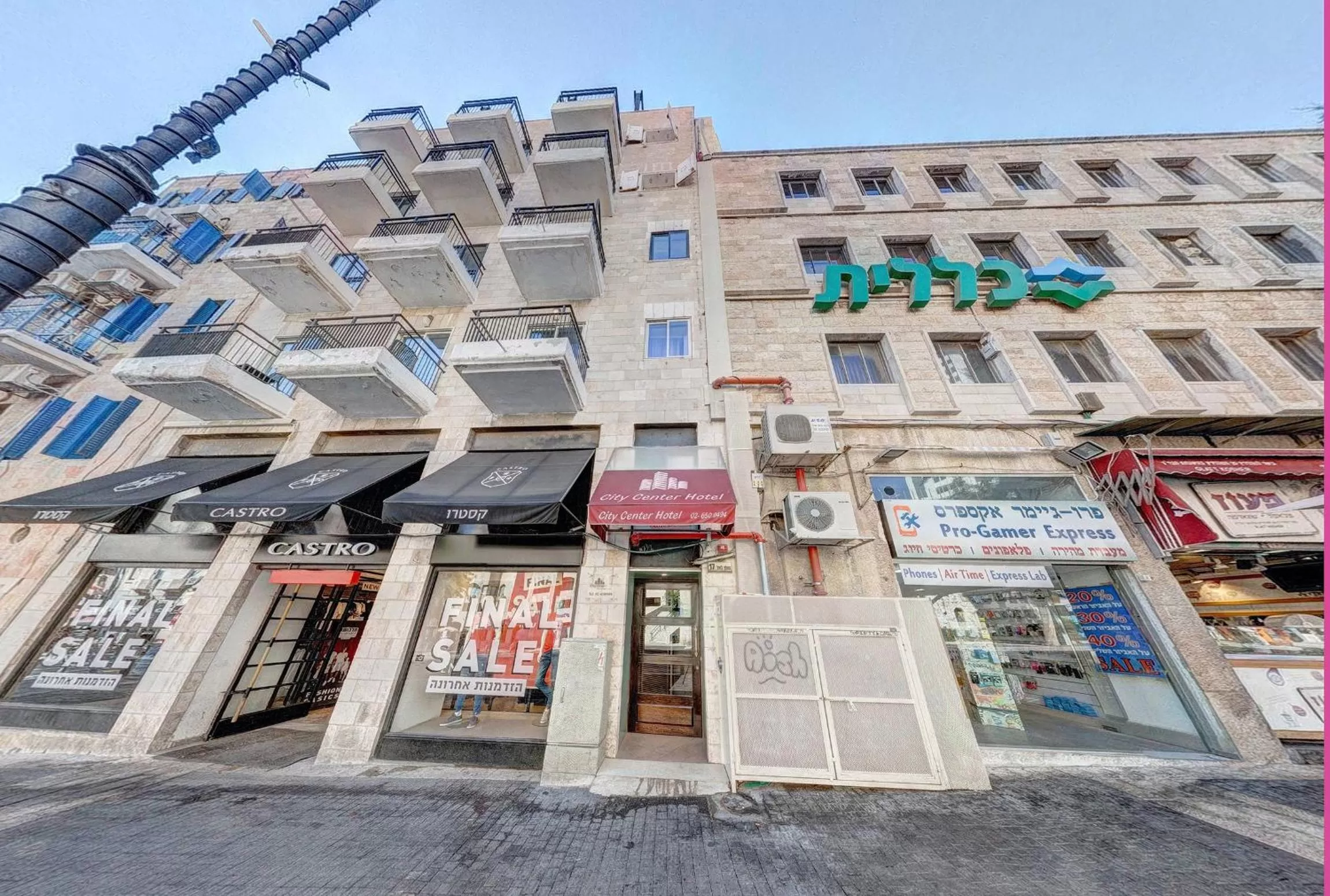 Property building in City Center Jerusalem