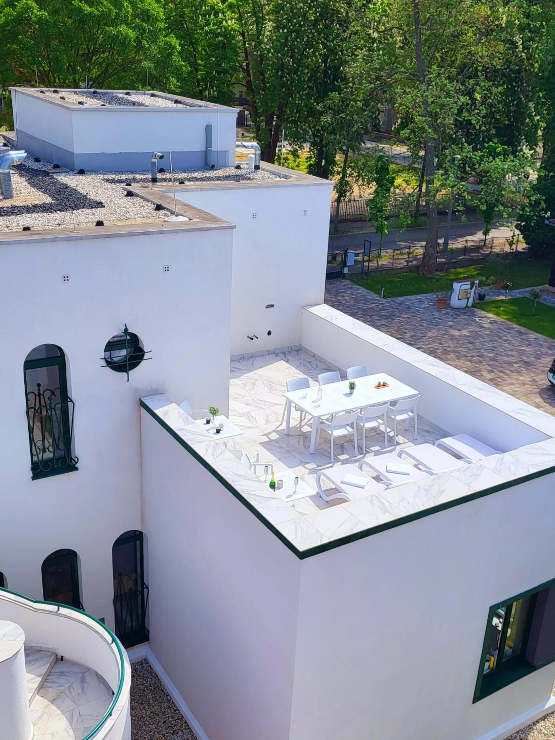Balcony/Terrace in Villa Bauhaus Wellness Apart-Hotel