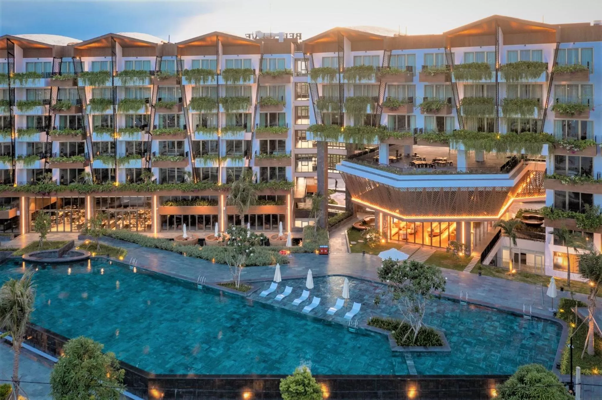 Pool view in Bellerive Hoi An Resort and Spa