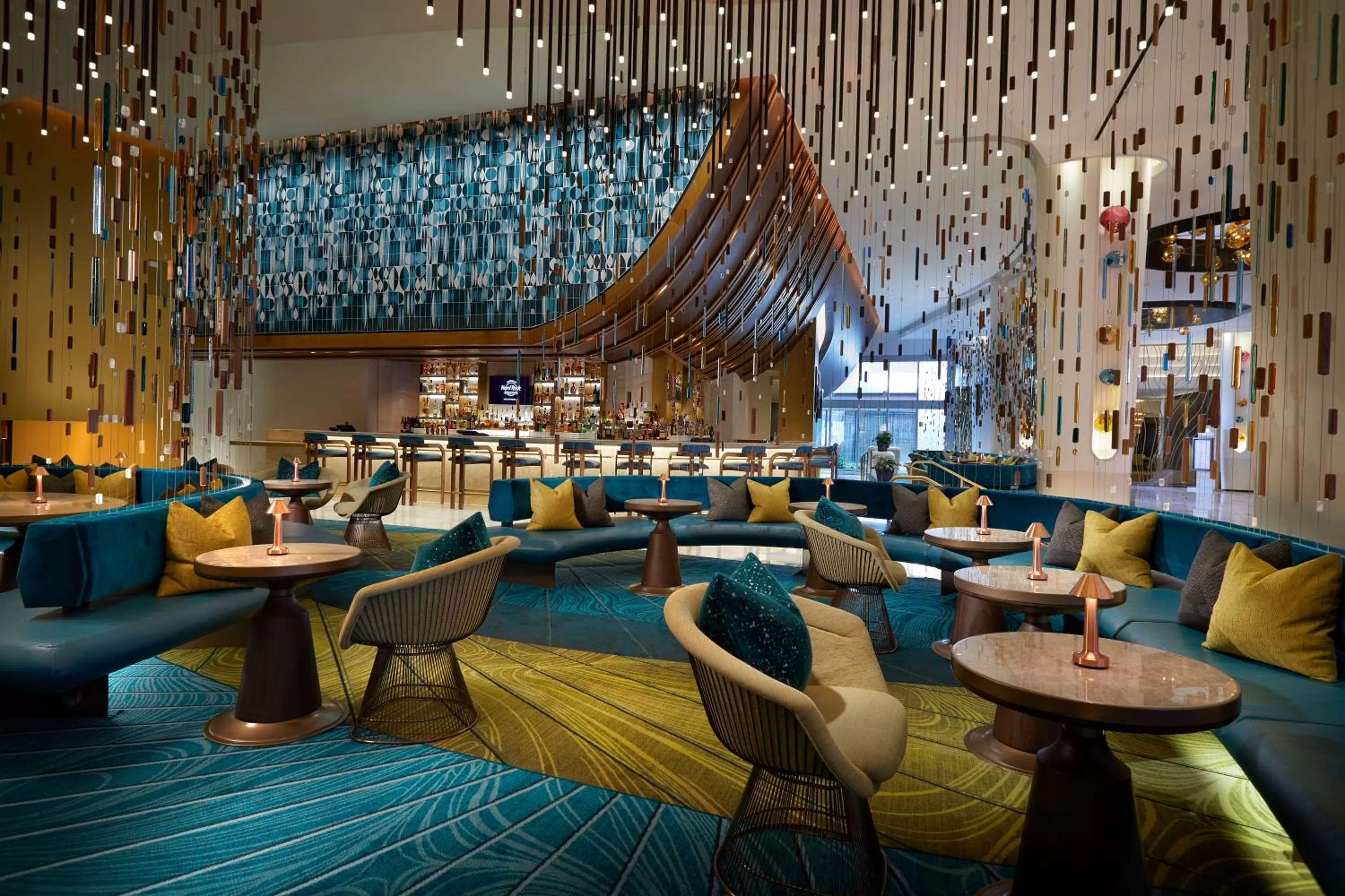 Lounge or bar in The Guitar Hotel at Seminole Hard Rock Hotel & Casino