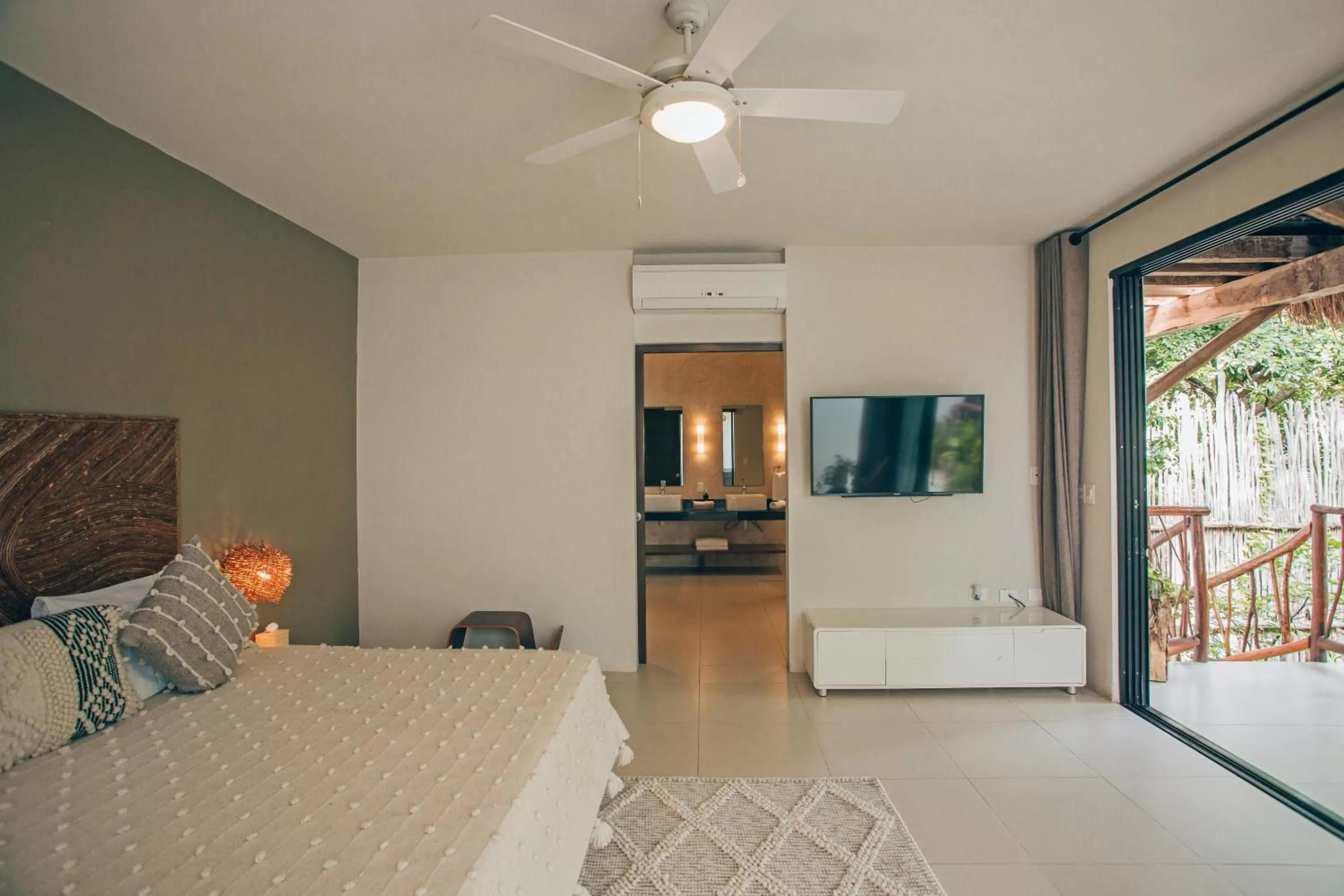 Bedroom, Bed in Orchid House Tulum Jungle