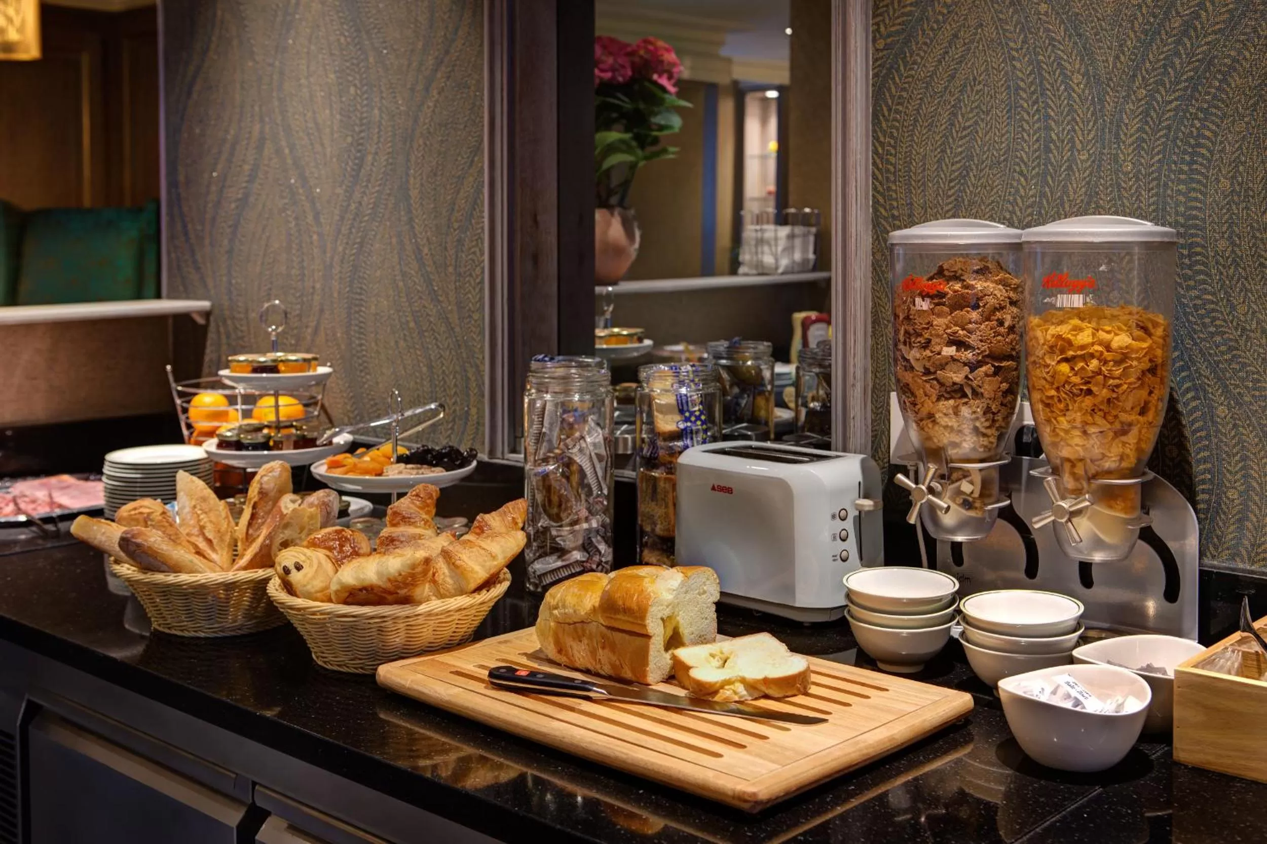 Continental breakfast in Hotel Muguet