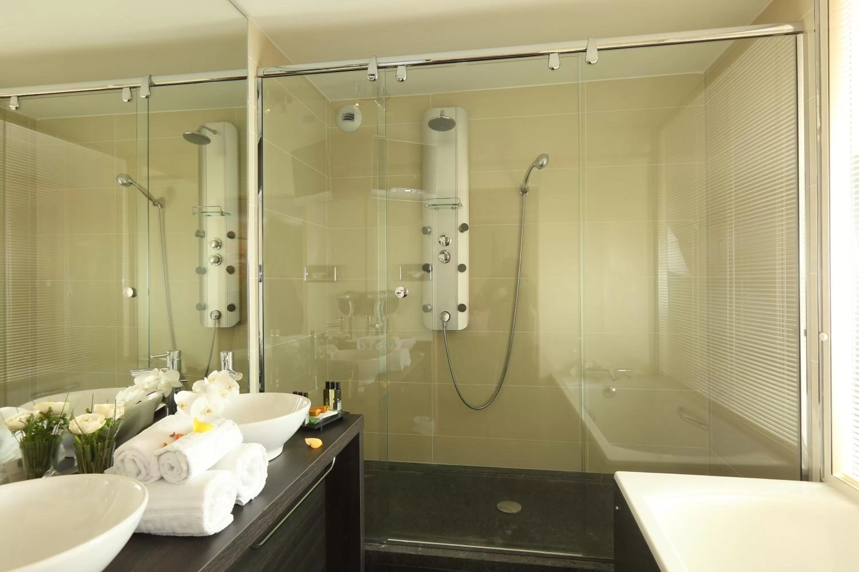 Shower in Residhome Suites Paris Sénart