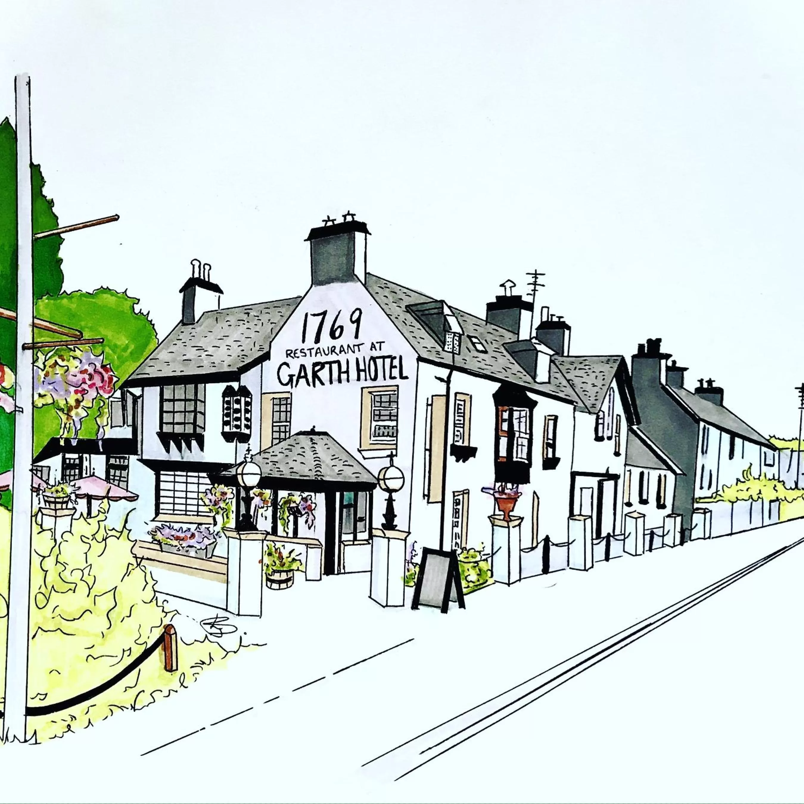 Property building in Garth Hotel