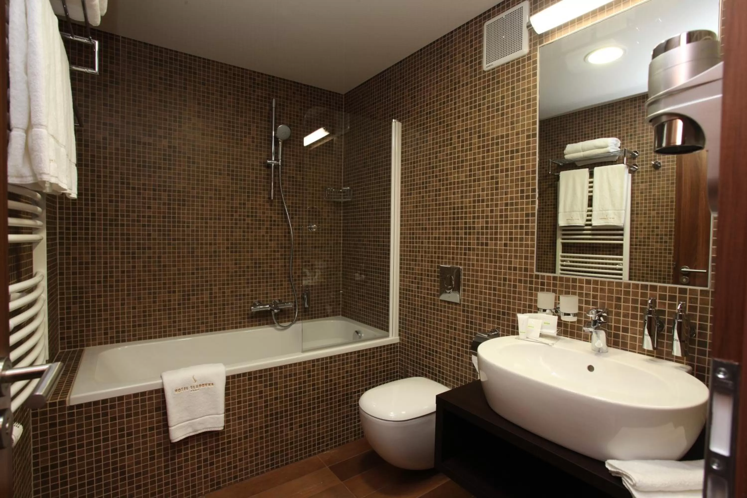 Bathroom in Hotel Sladovna