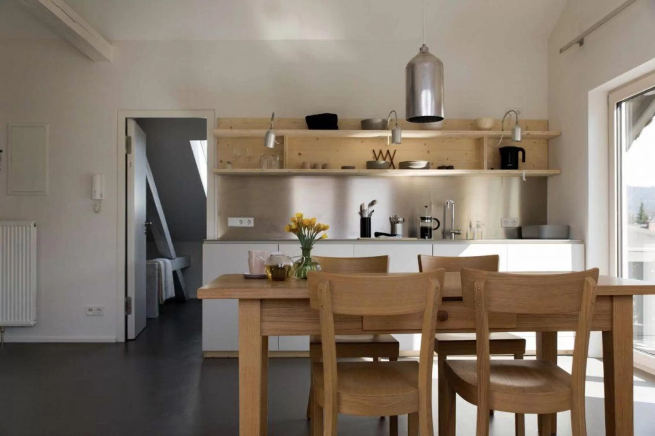 Coffee/tea facilities in quartier - über Nacht in besonderer Architektur