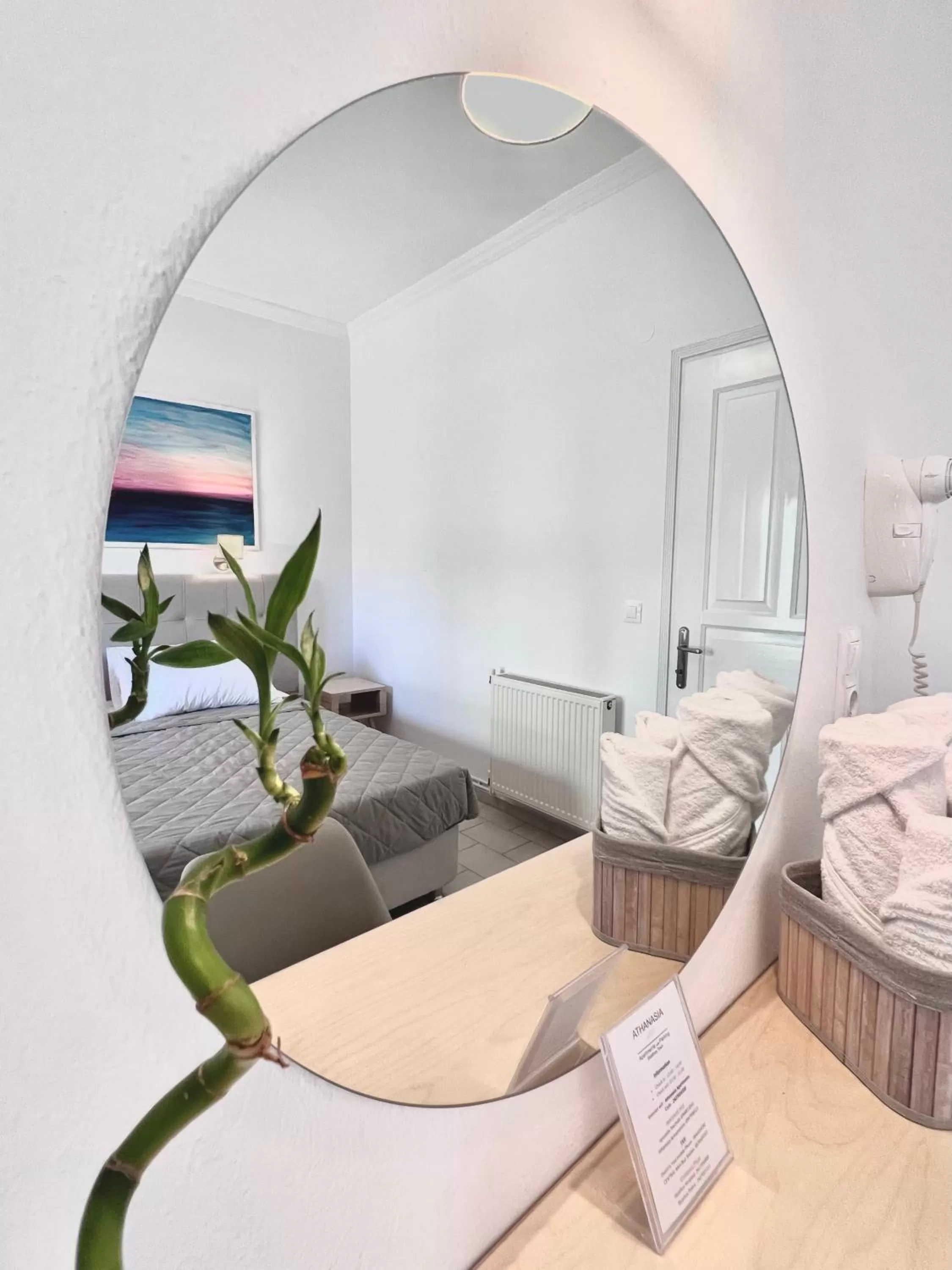 Bed, Seating Area in ATHANASIA APARTMENTS