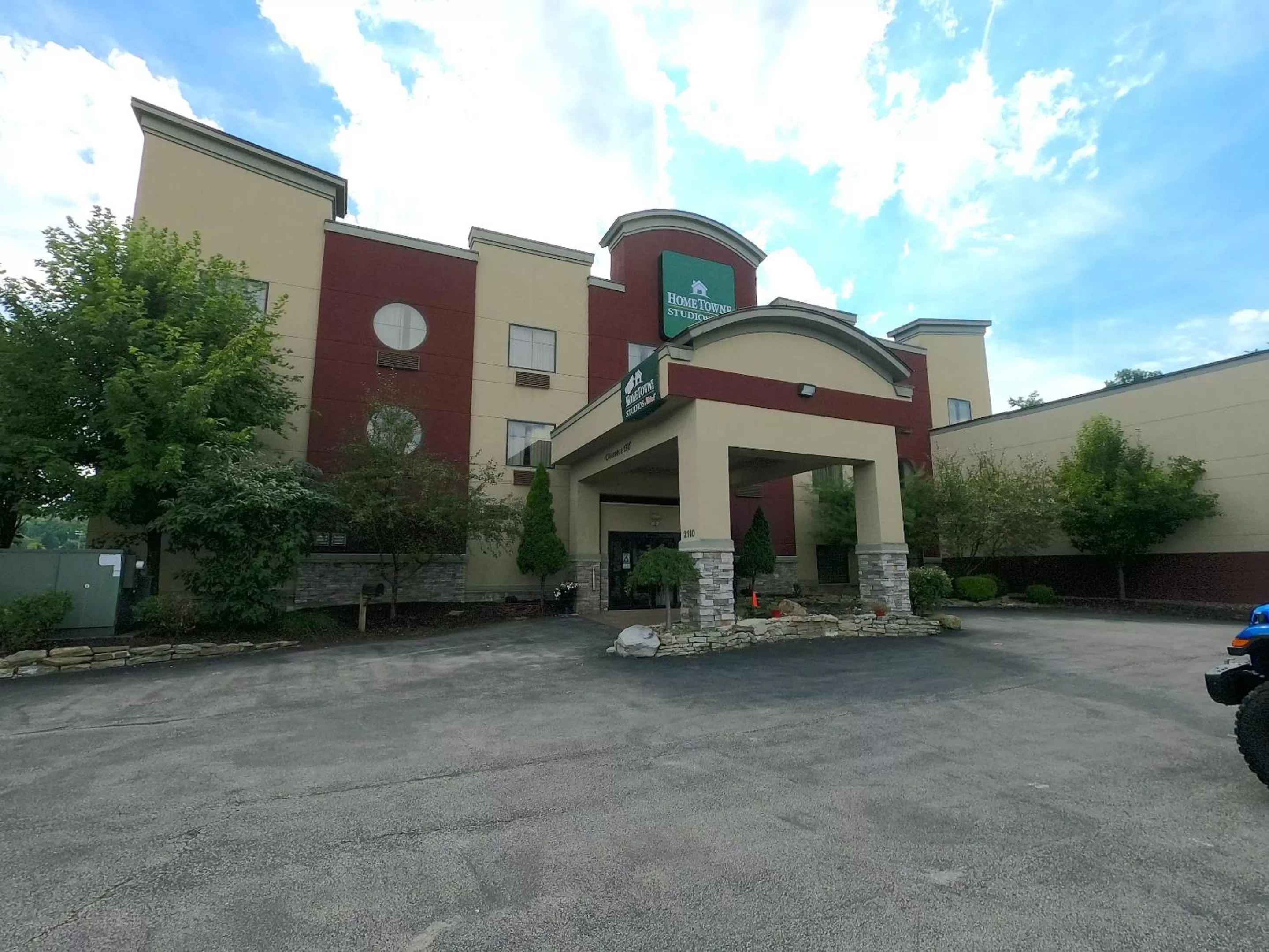 Property building in HomeTowne Studios & Suites by Red Roof Washington