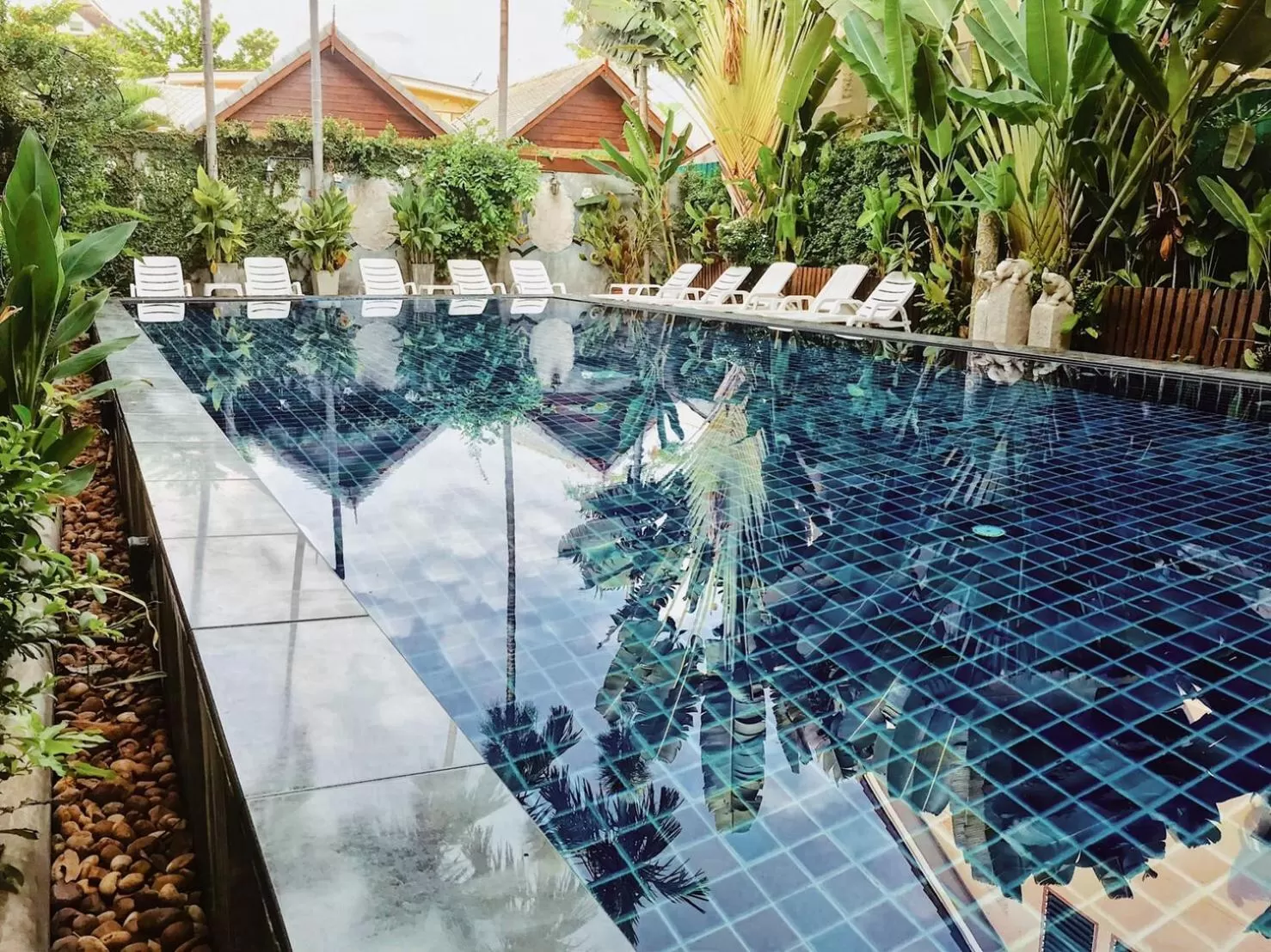 Pool view in BB Mantra Boutique Hotel