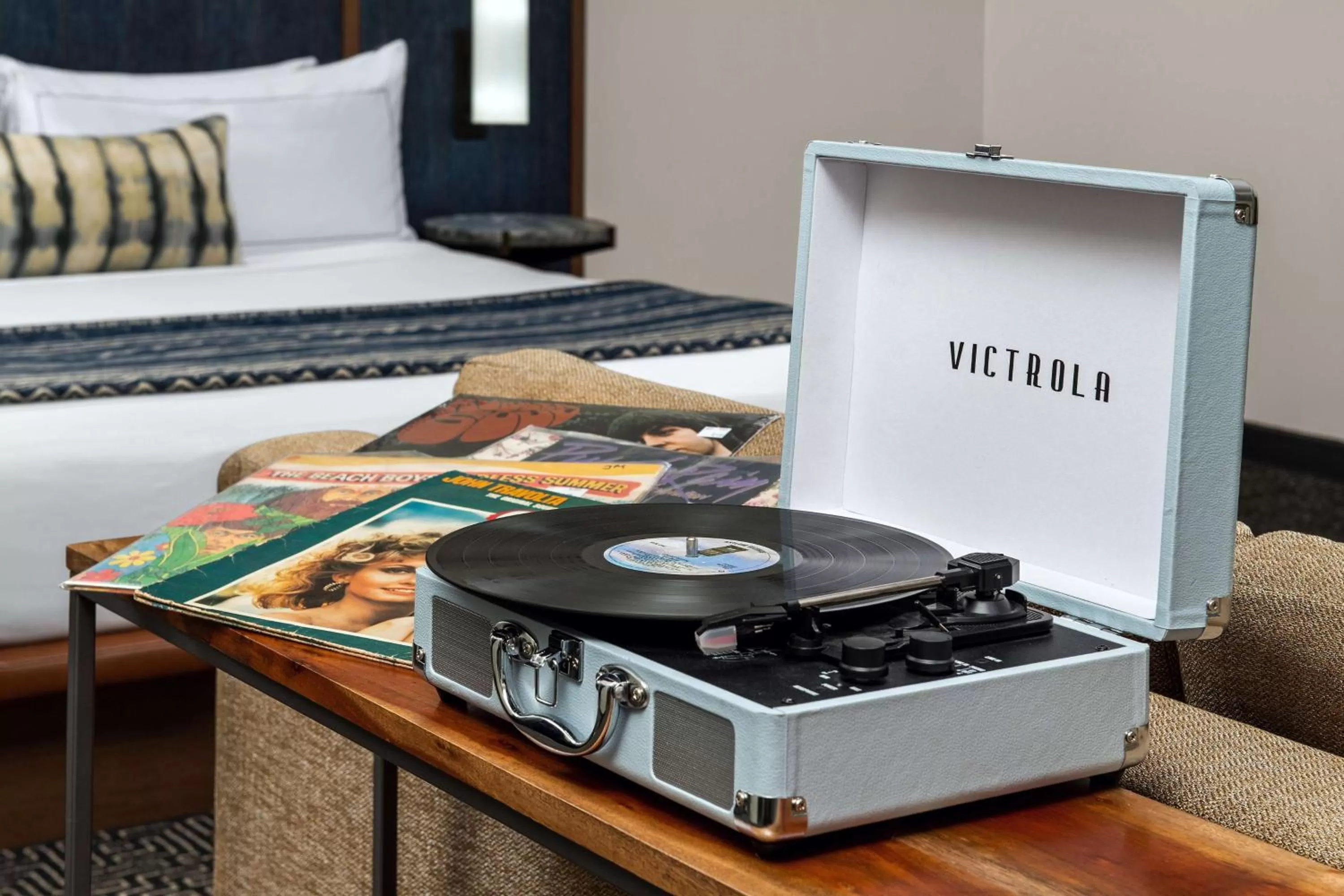 Bed in The Troubadour Hotel New Orleans