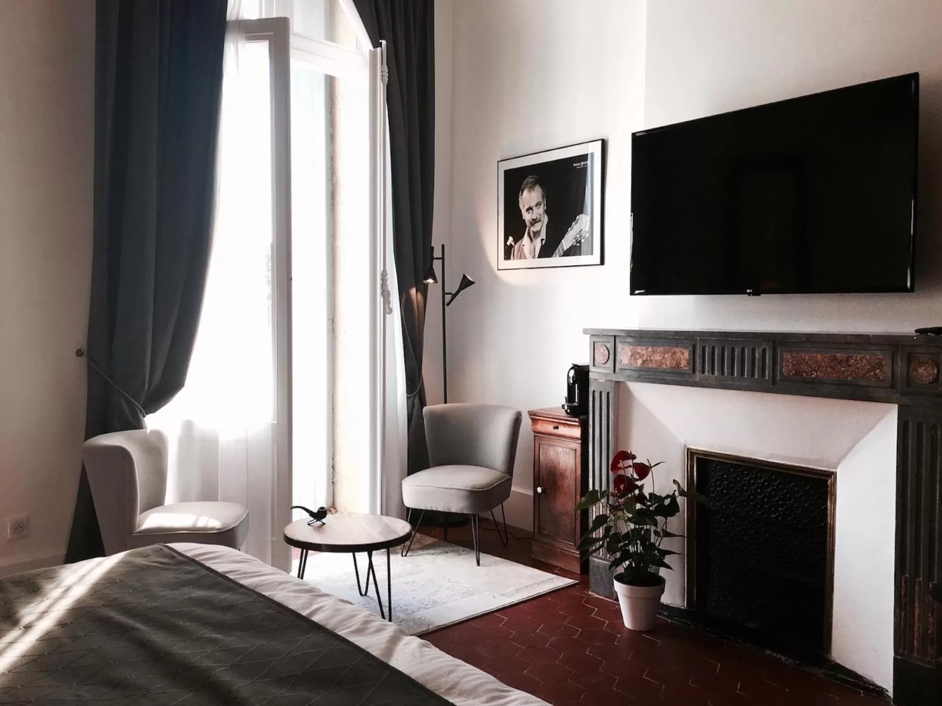 Bed in La Domitia - Maison d'hôtes, massages & bien-être