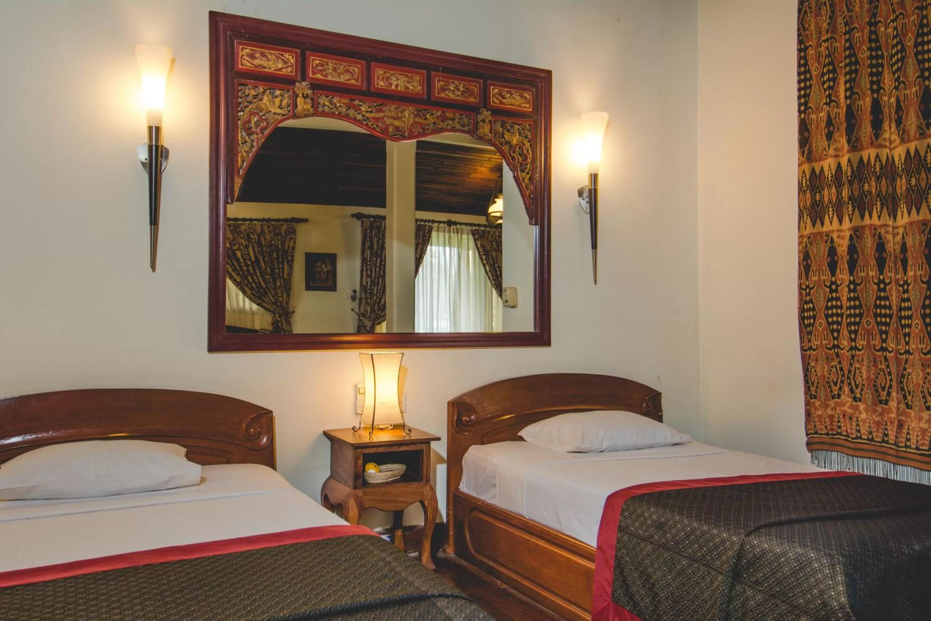 Bed in Terres Rouges Lodge