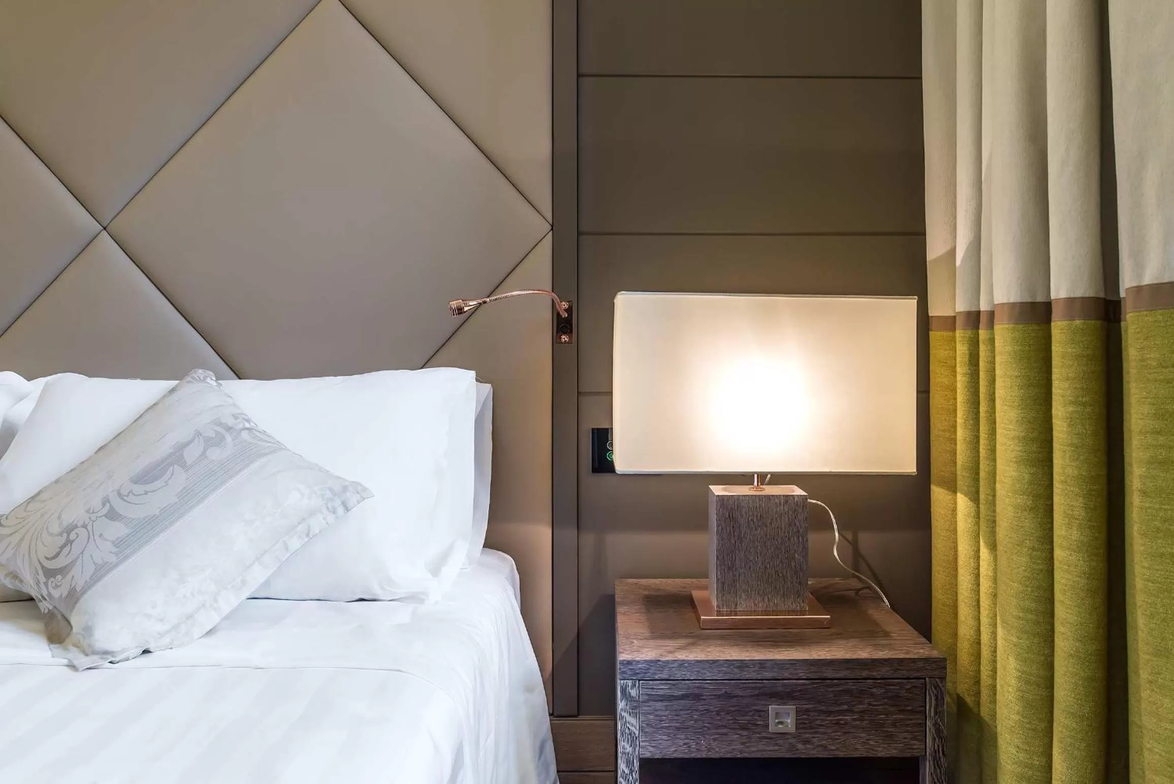 Decorative detail, Bed in Hotel Martis Palace