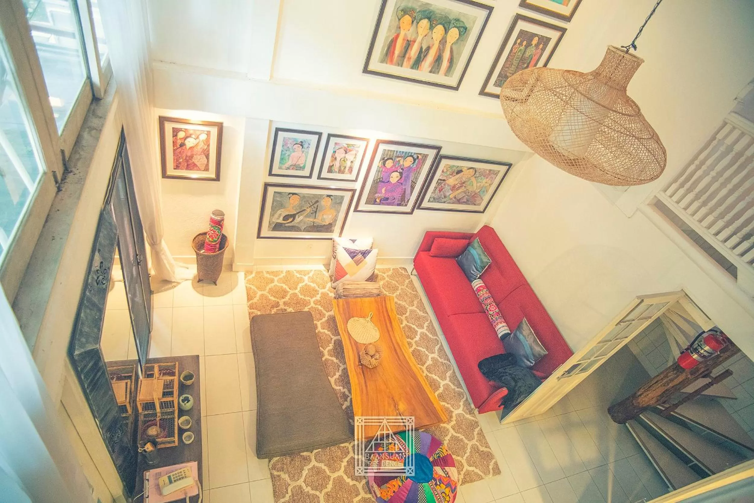 Living room in Baan Suan Residence เฮือนพักบ้านสวน