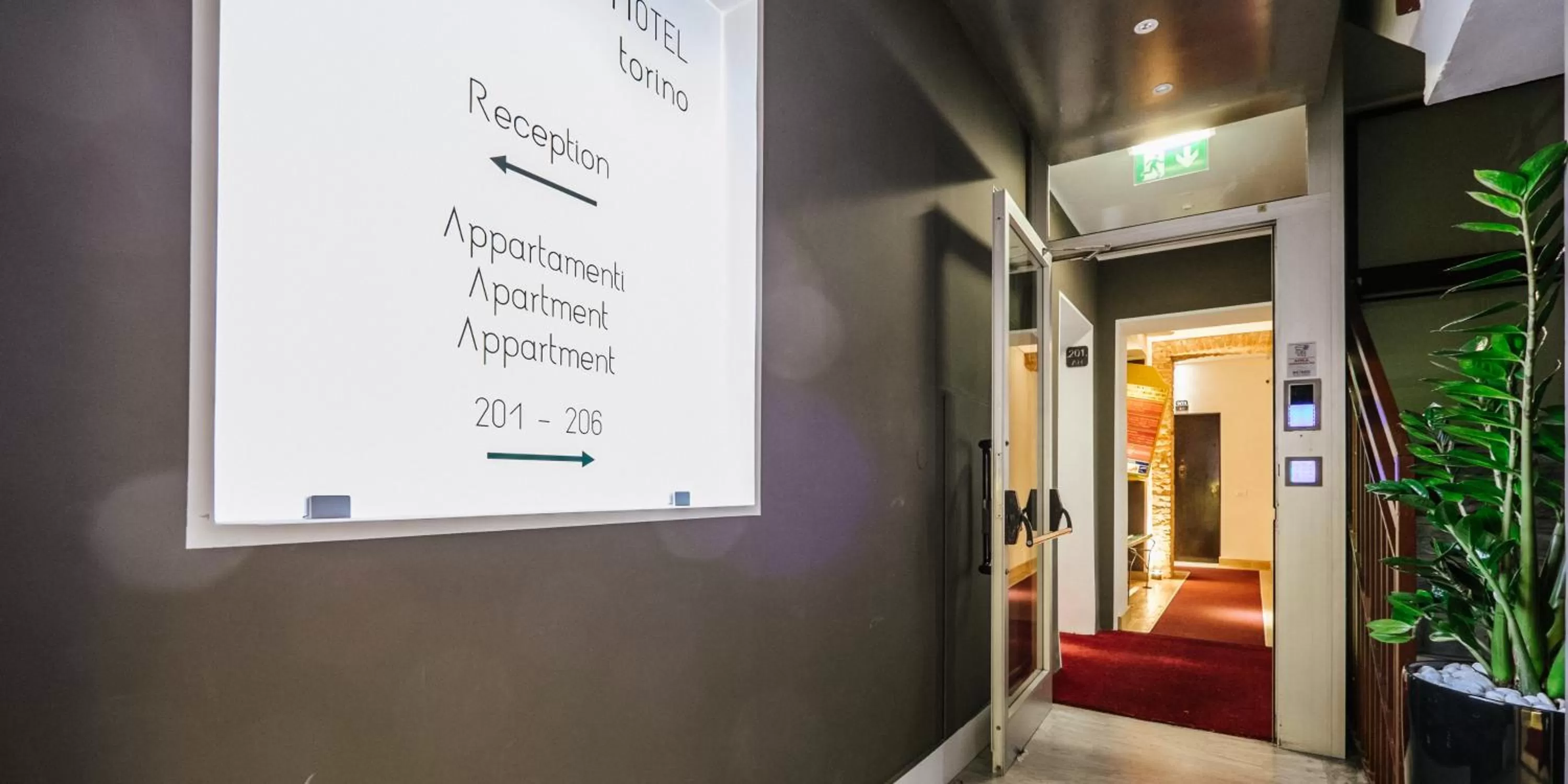 Decorative detail in Apart Hotel Torino