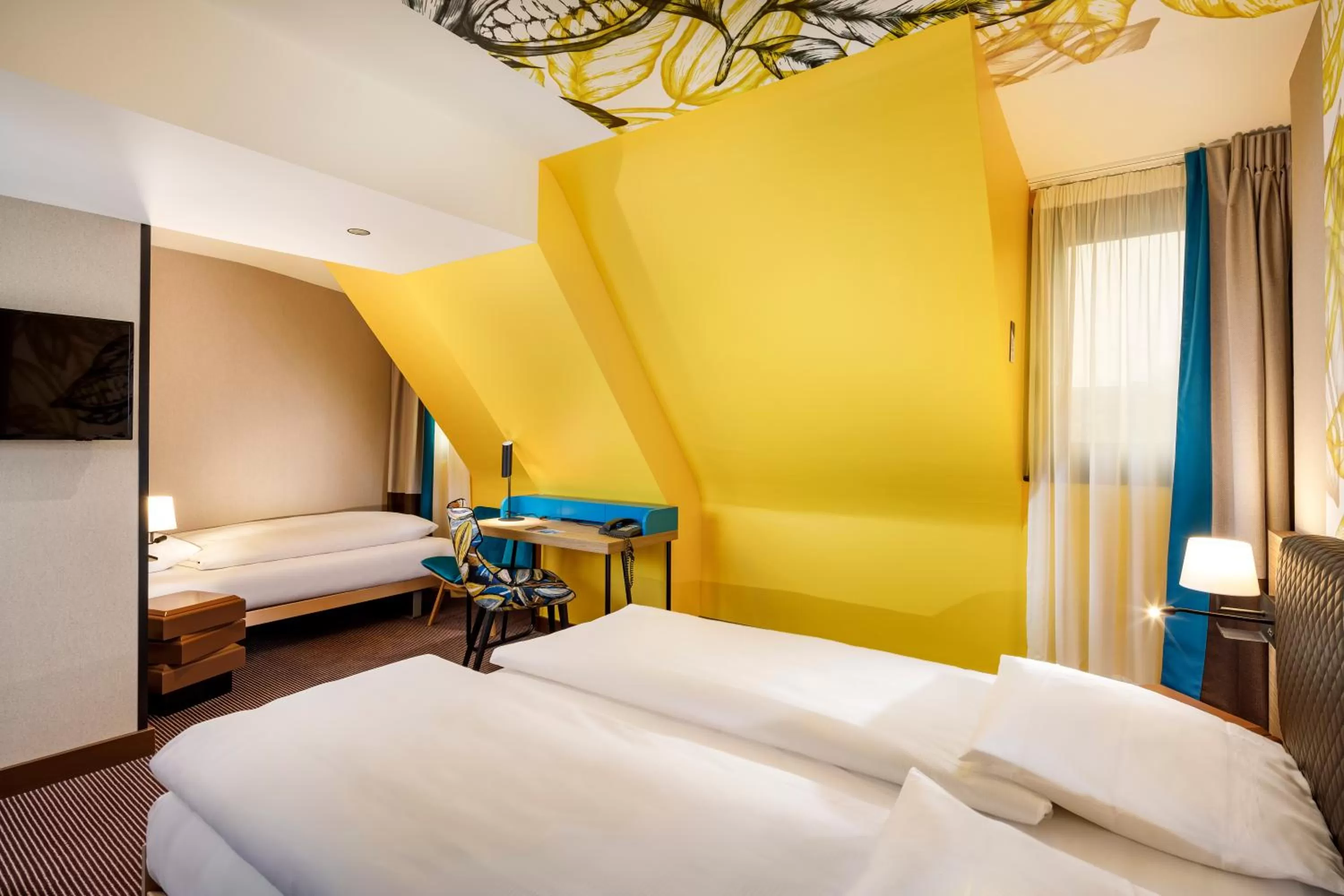 Bedroom, Bed in Swiss Chocolate by Fassbind Zurich