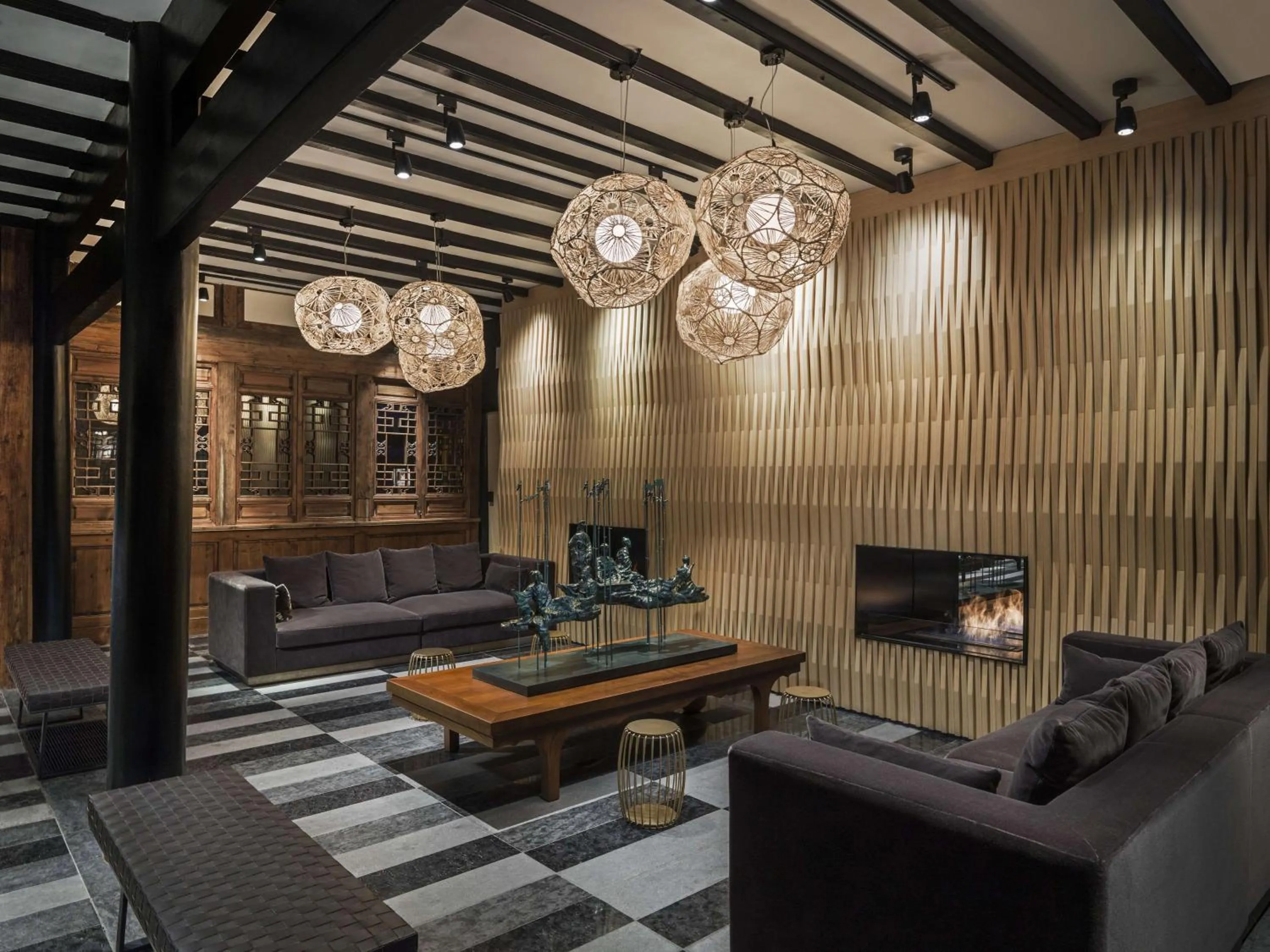 Lobby or reception in Upper House Chengdu