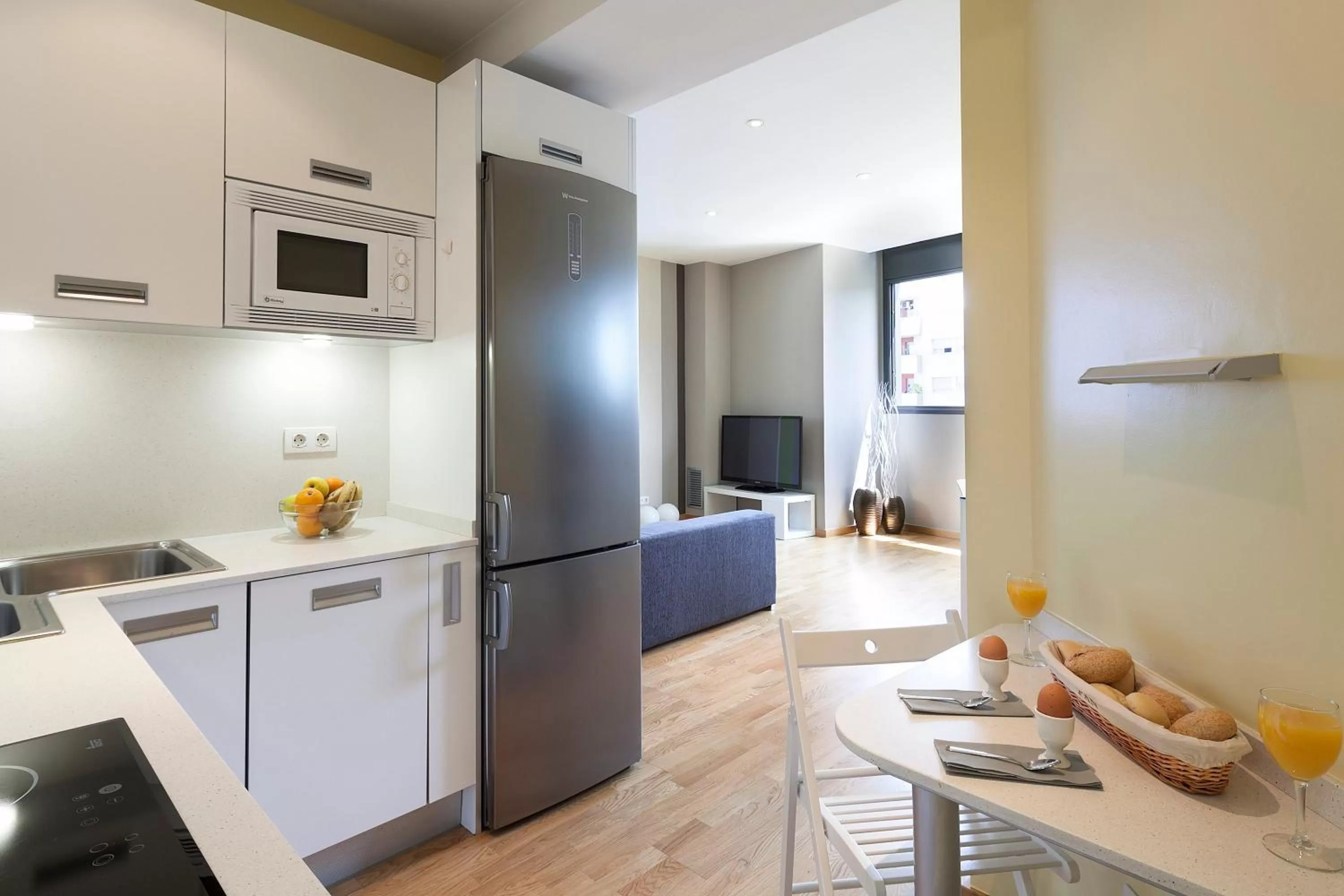 Kitchen or kitchenette in Hotel Acta Laumon