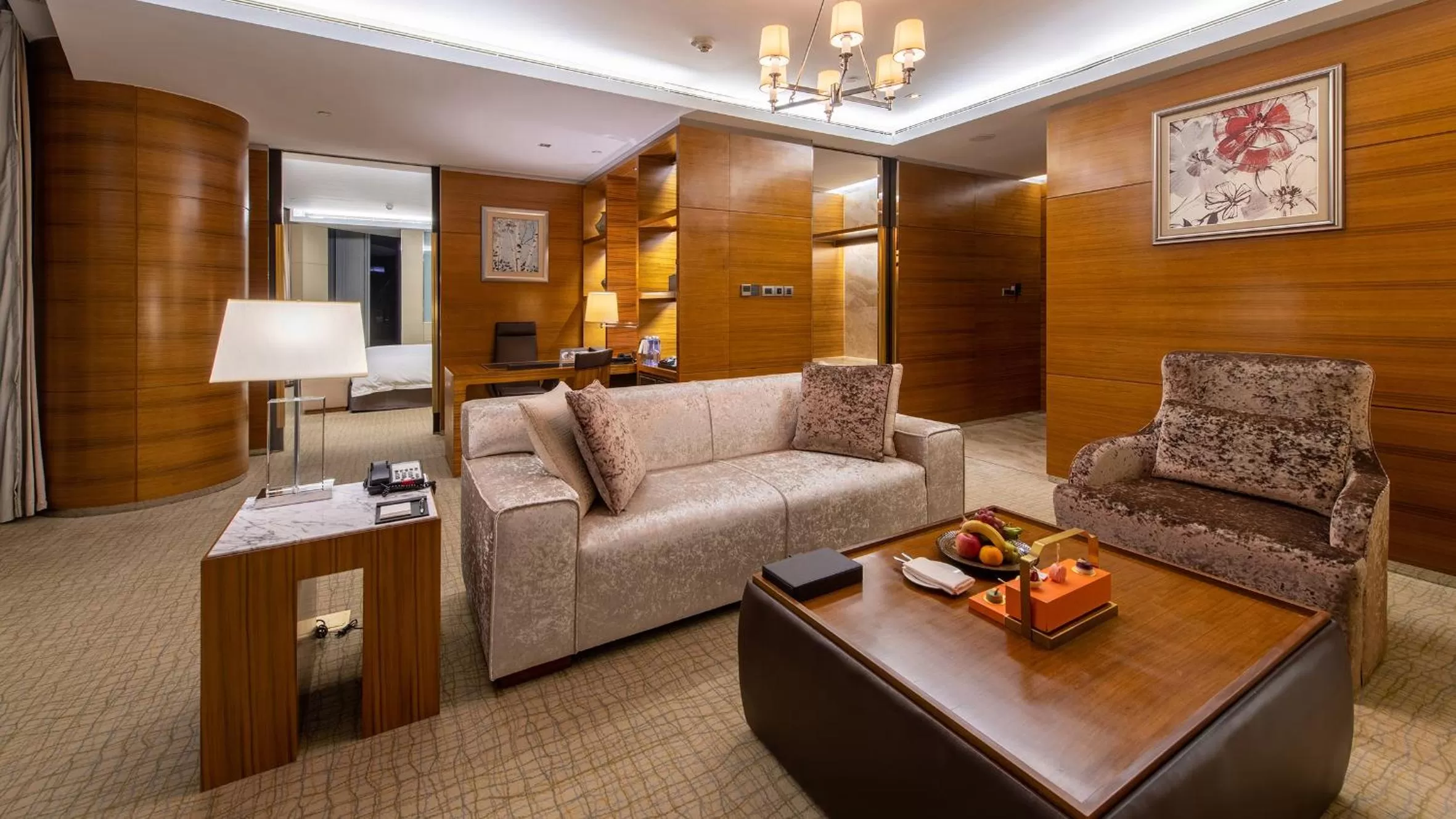 Living room in InterContinental Nanjing by IHG