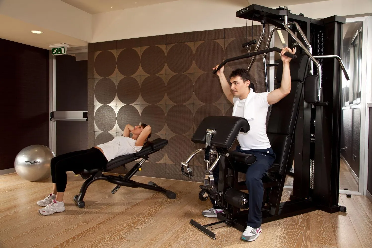 Fitness centre/facilities in Enea Hotel Pomezia