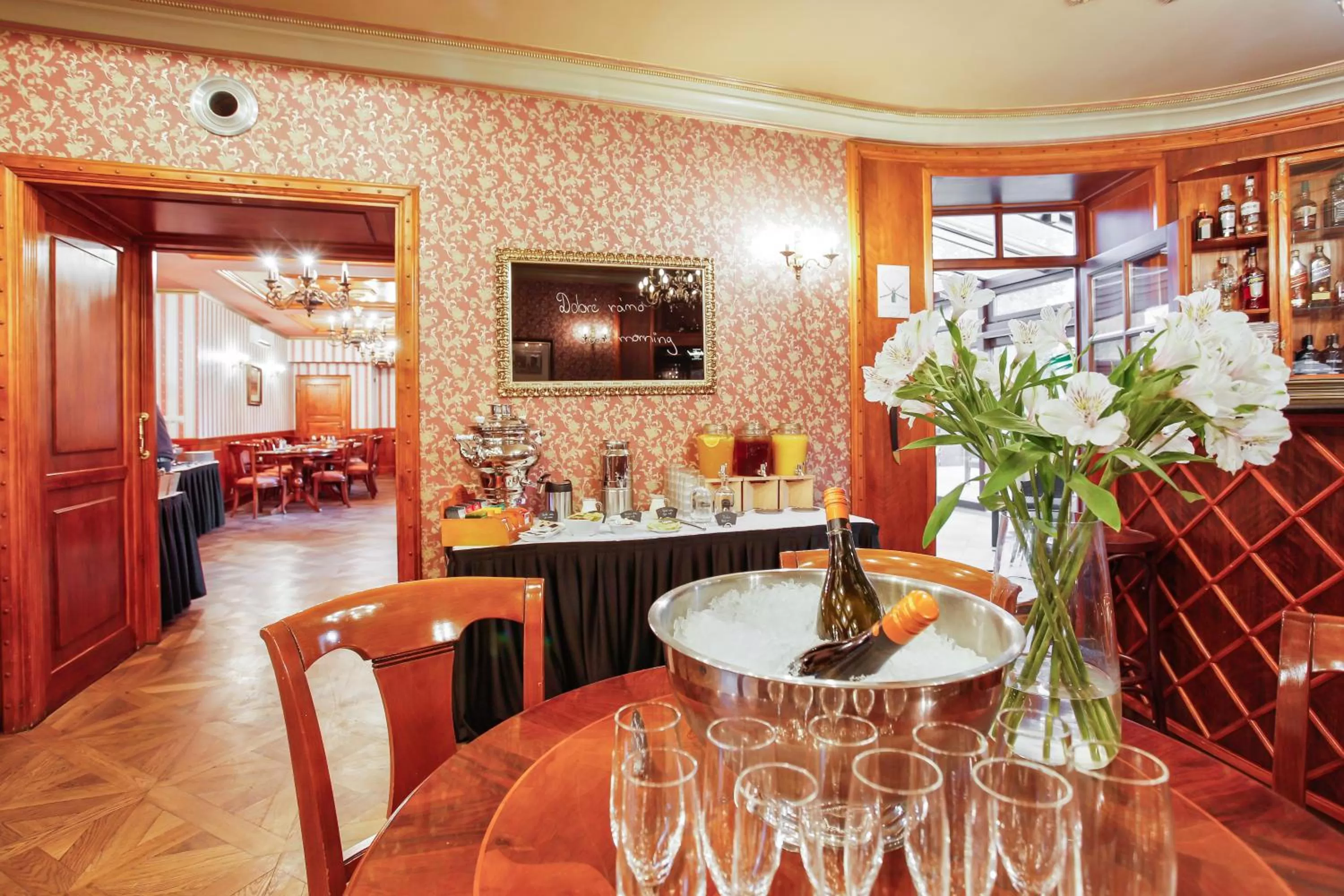 Buffet breakfast in Chateau St. Havel - Wellness Hotel