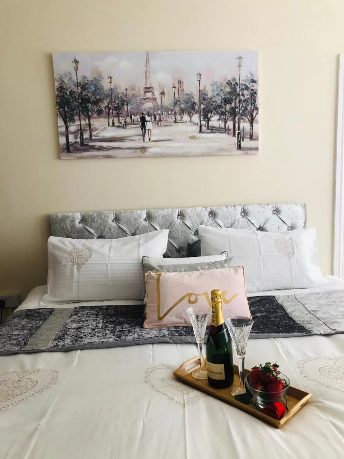 Bed in The Winter Garden Suites