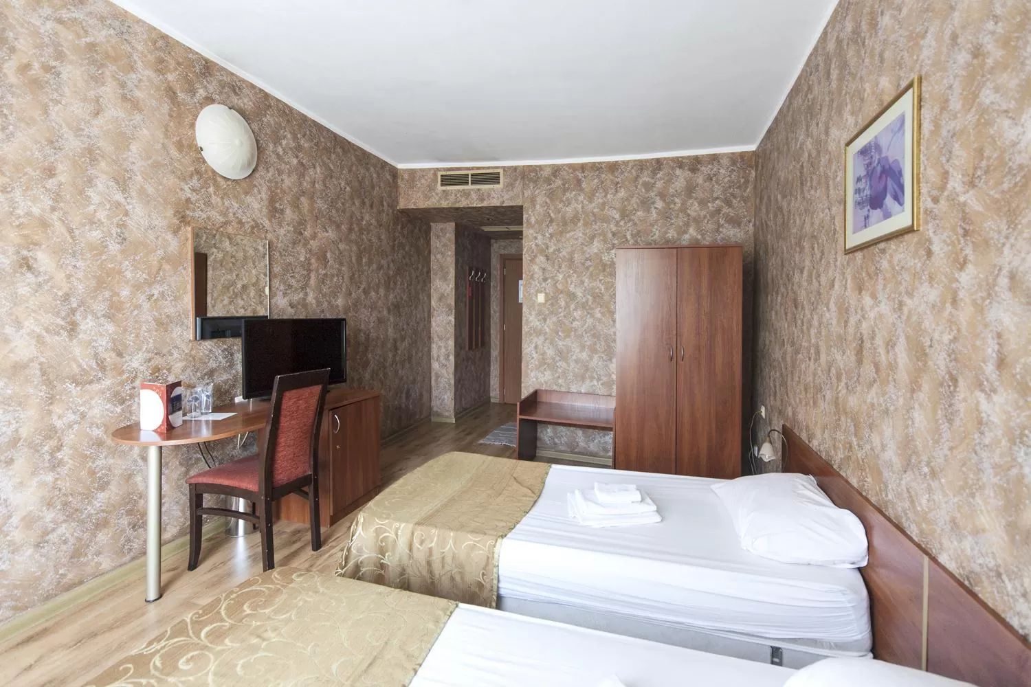 Photo of the whole room, Bed in Hotel Akord - Free Parking & Metro Access