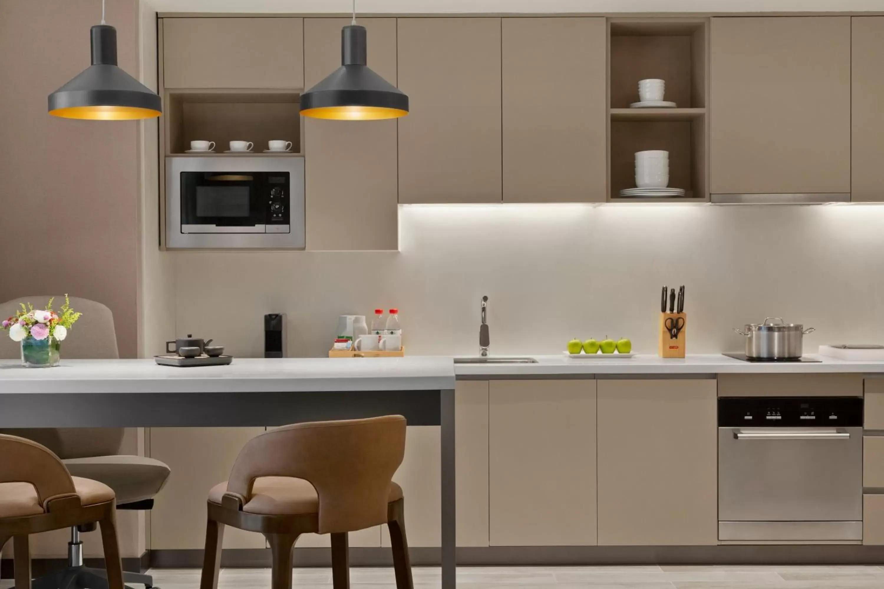 Two-Bedroom Suite with Kitchen in Hyatt House Chengdu Pebble Walk Two-Bedroom Suite with Kitchen in Hyatt House Chengdu Pebble Walk