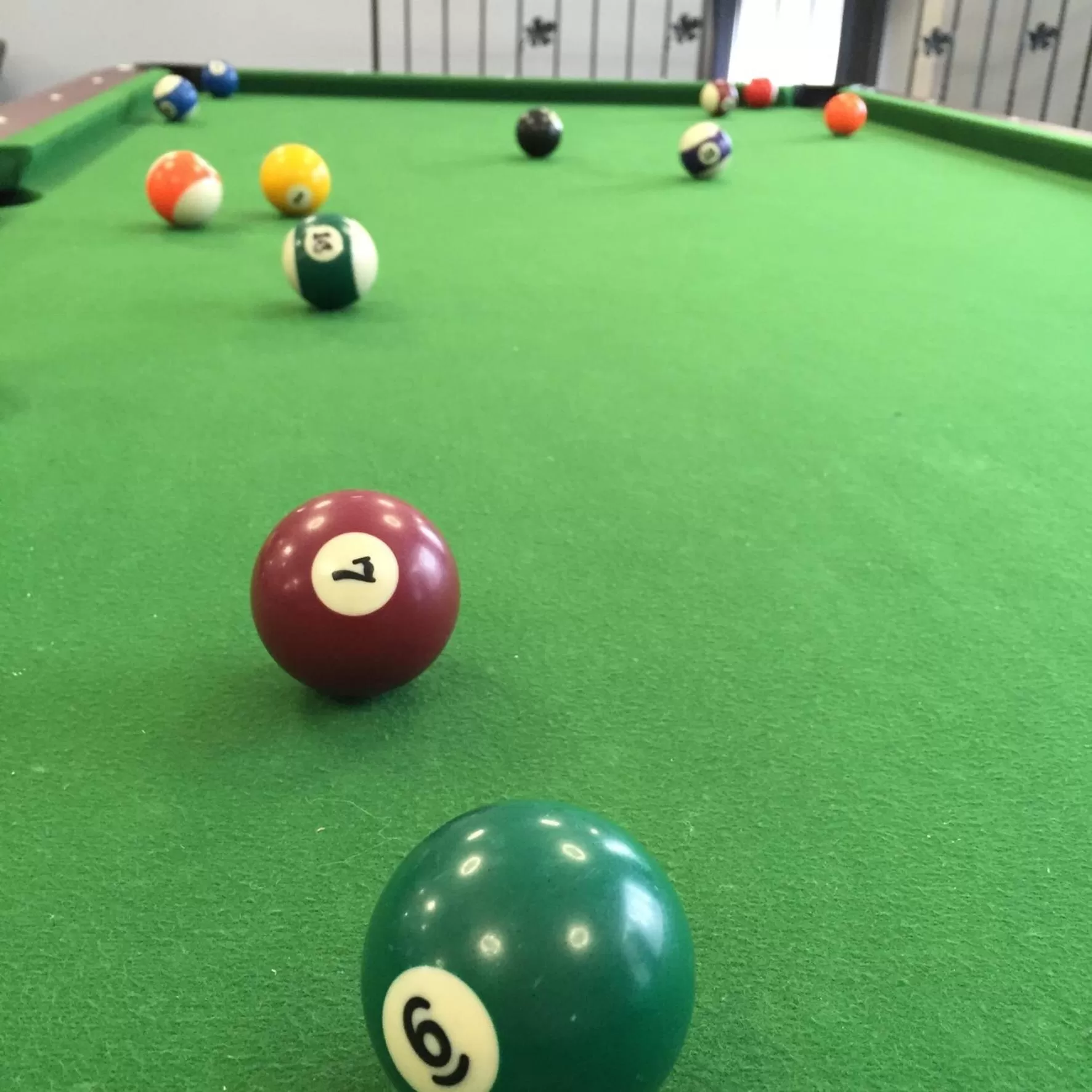 Billiard in dask resort