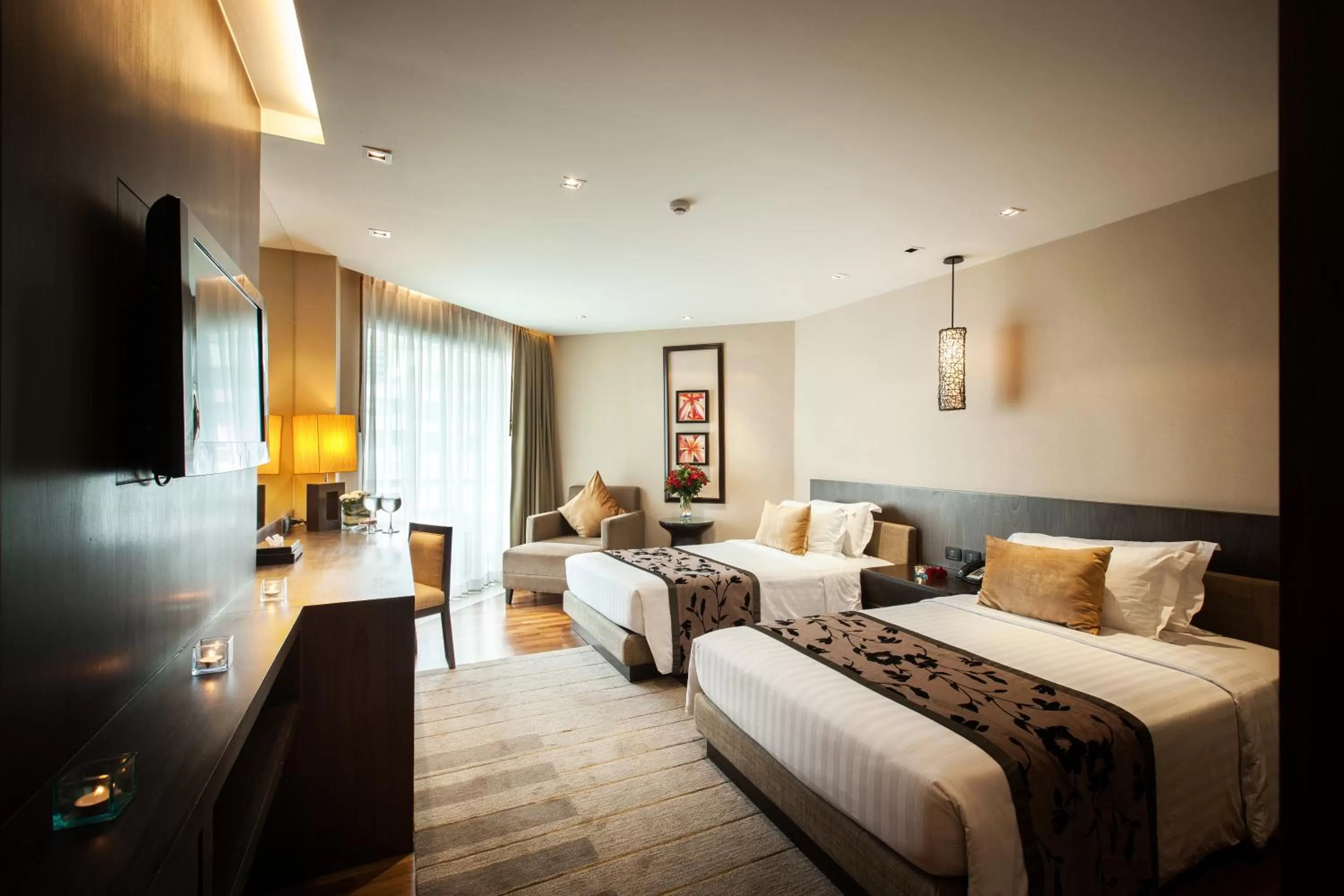 Deluxe Twin Room with Sea View in A-ONE Pattaya Beach Resort