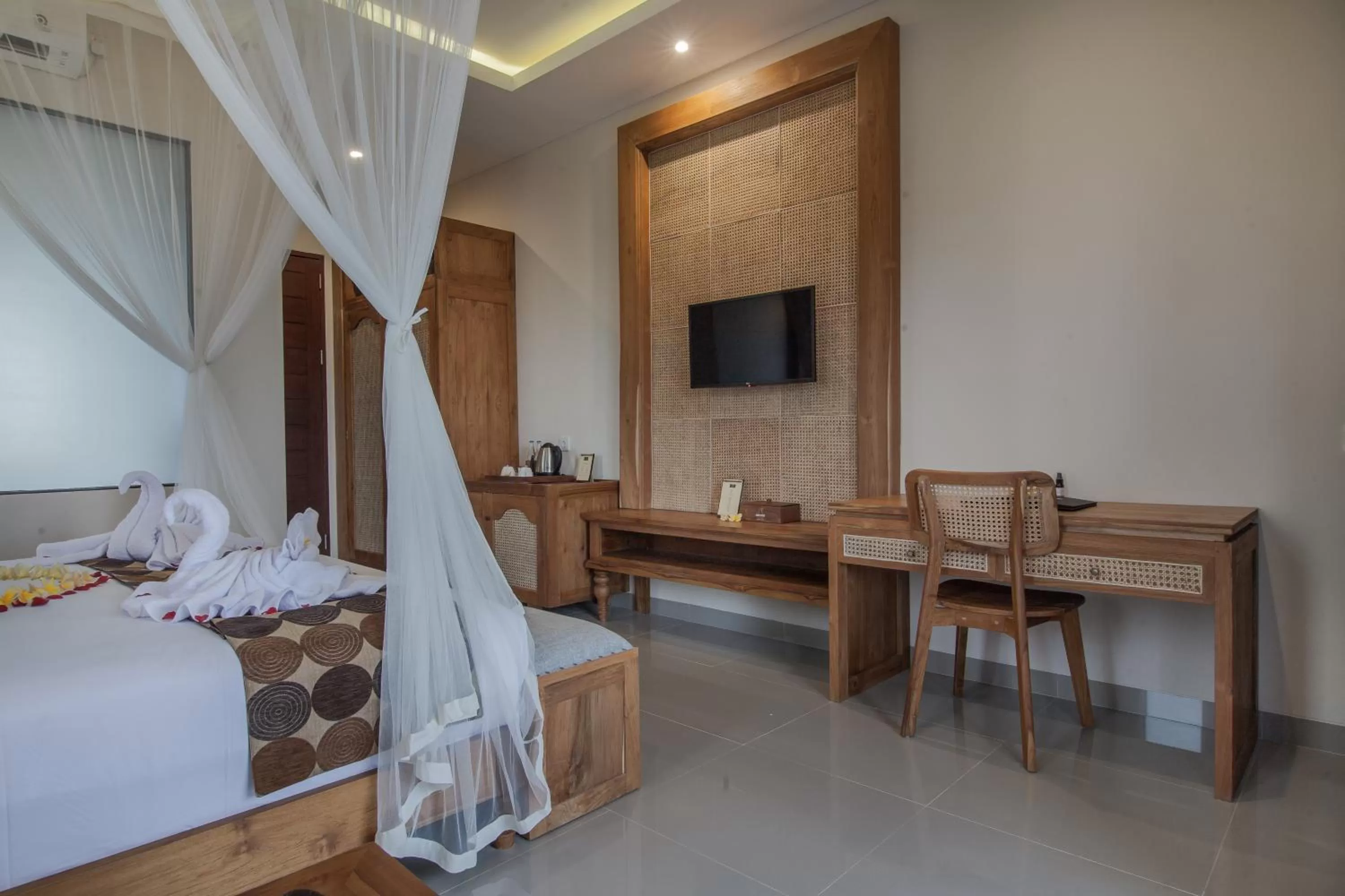 Decorative detail, Bed in Bubu Suite by Prasi