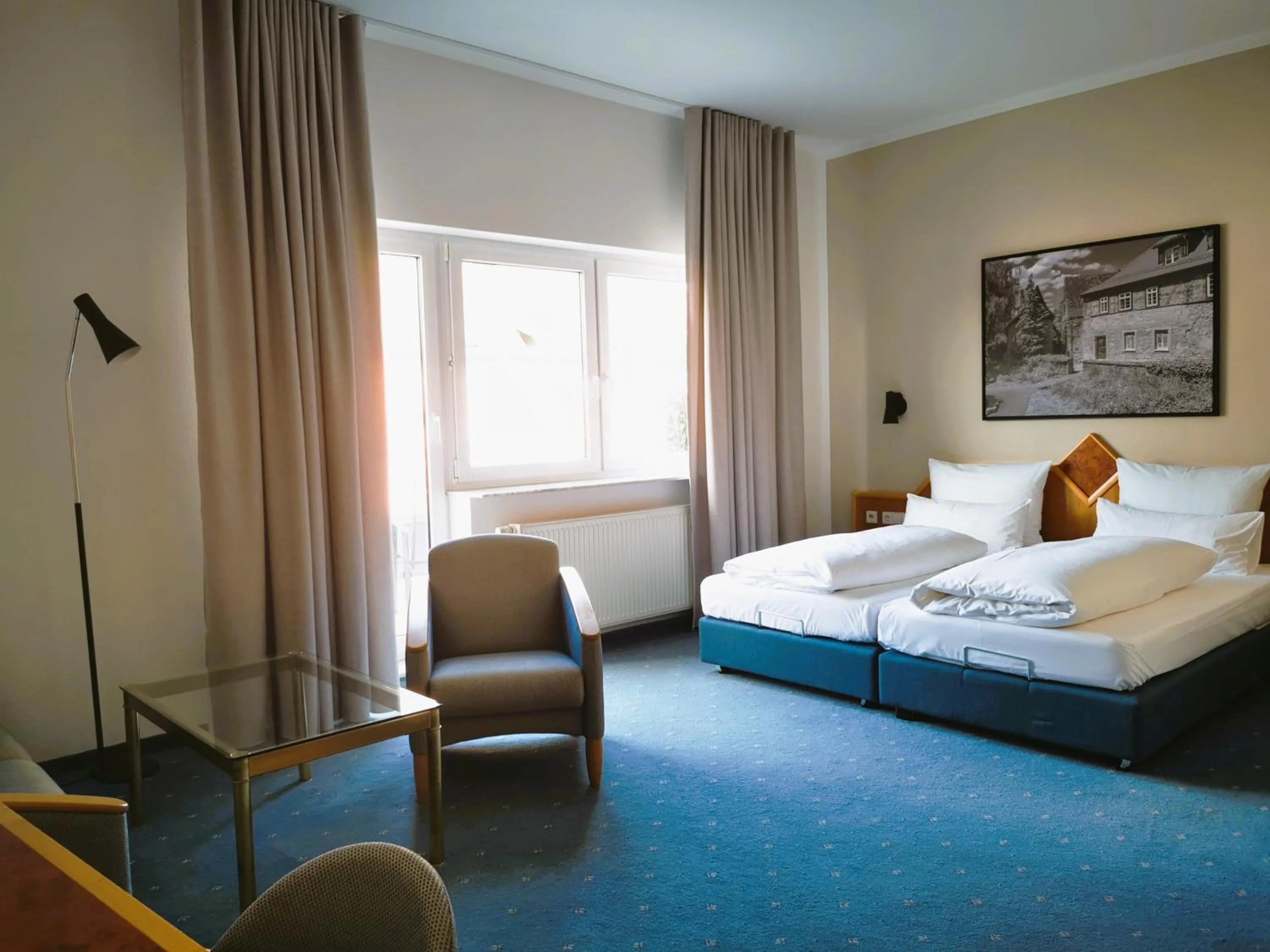 Photo of the whole room, Bed in Hotel Württemberger Hof