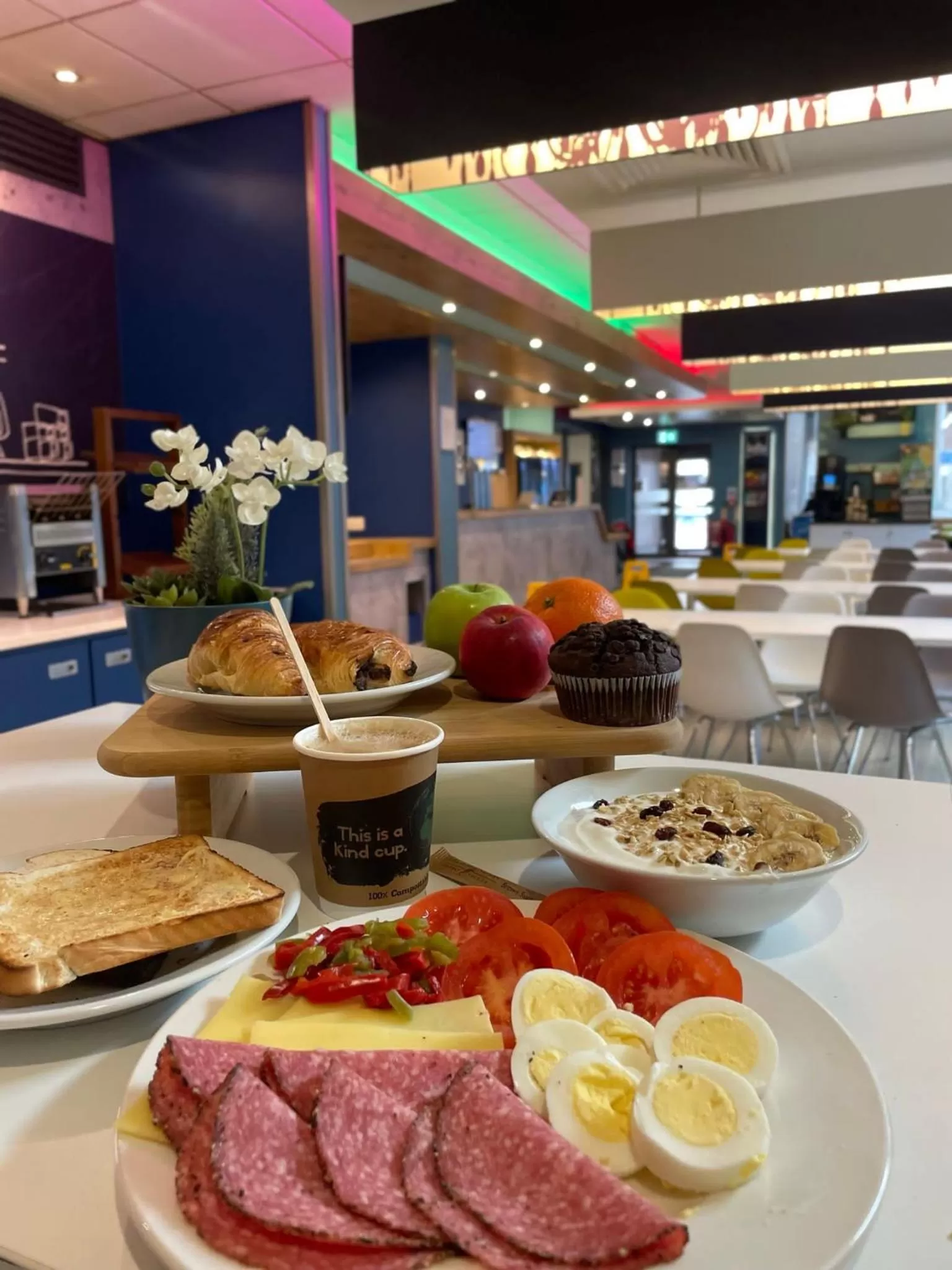 Continental breakfast in ibis budget Belfast City Centre