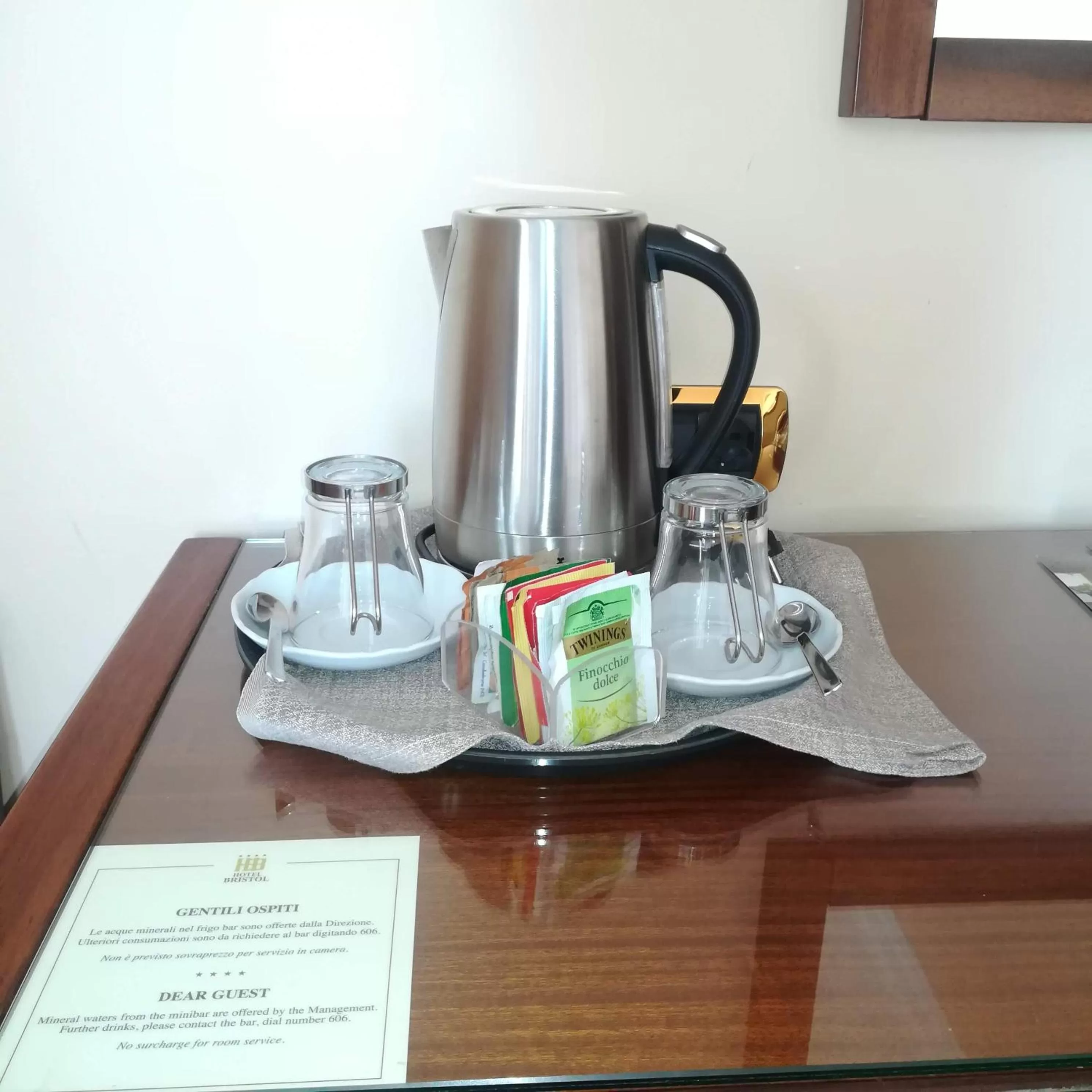 Non alcoholic drinks in Hotel Bristol