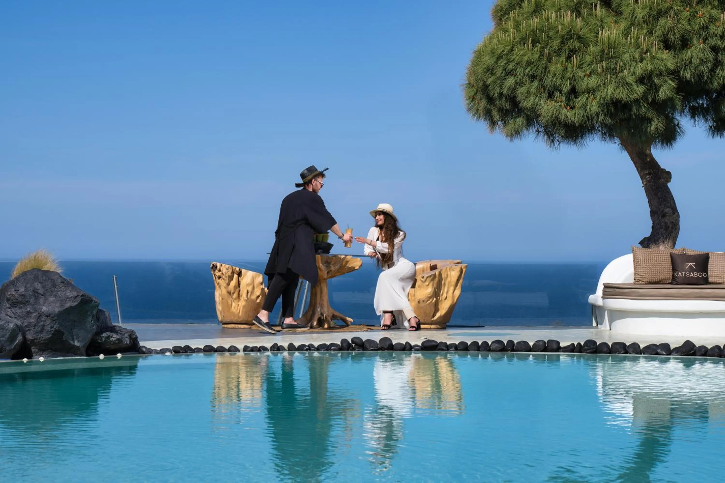 Swimming pool in San Marino Suites by Calm Collection