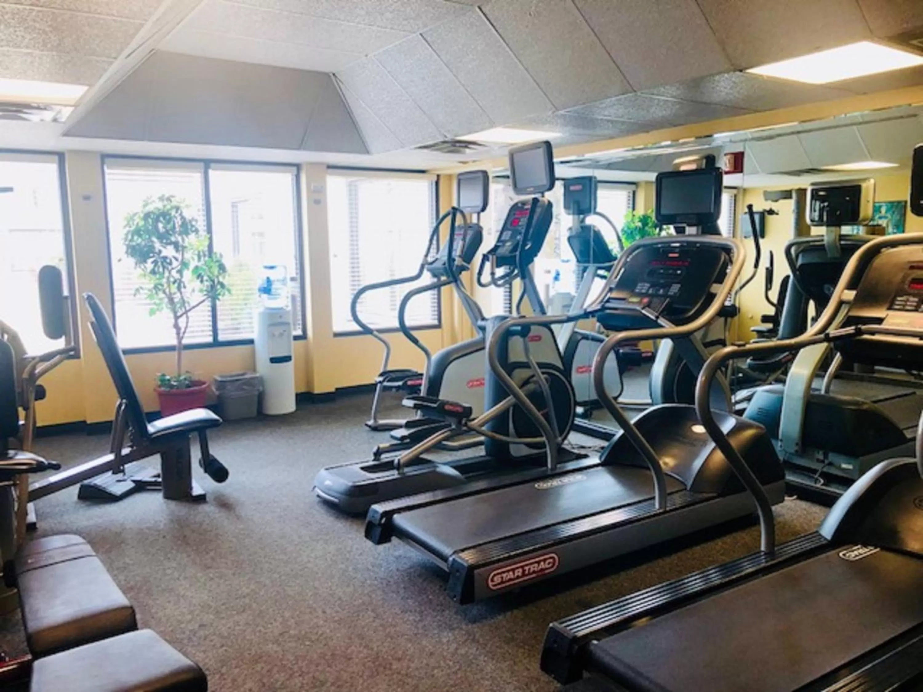 Fitness centre/facilities in Buffalo Airport Hotel