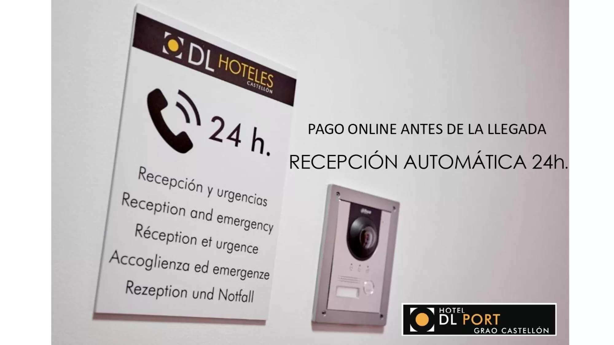 Logo/Certificate/Sign in Hotel DL Port