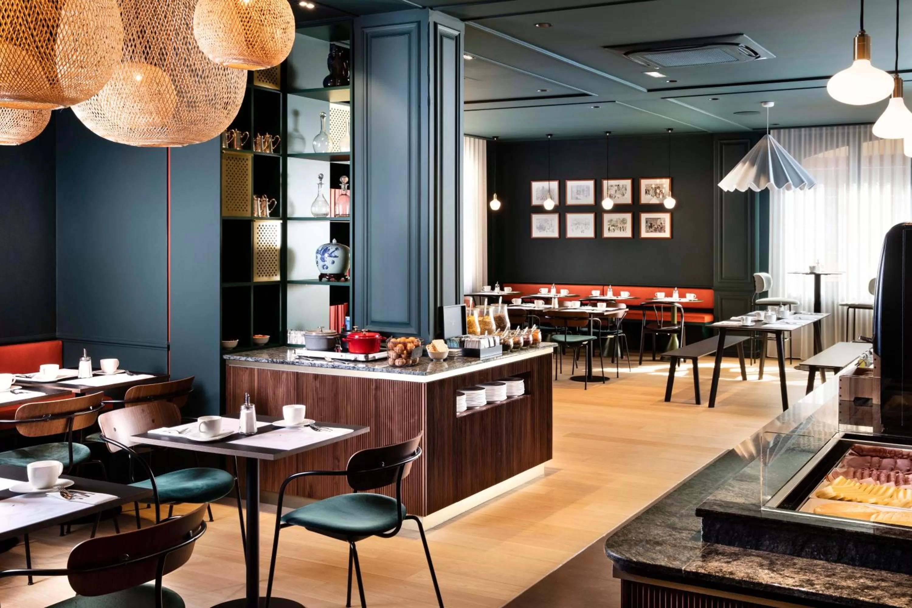 Buffet breakfast in Hotel Le Colombier