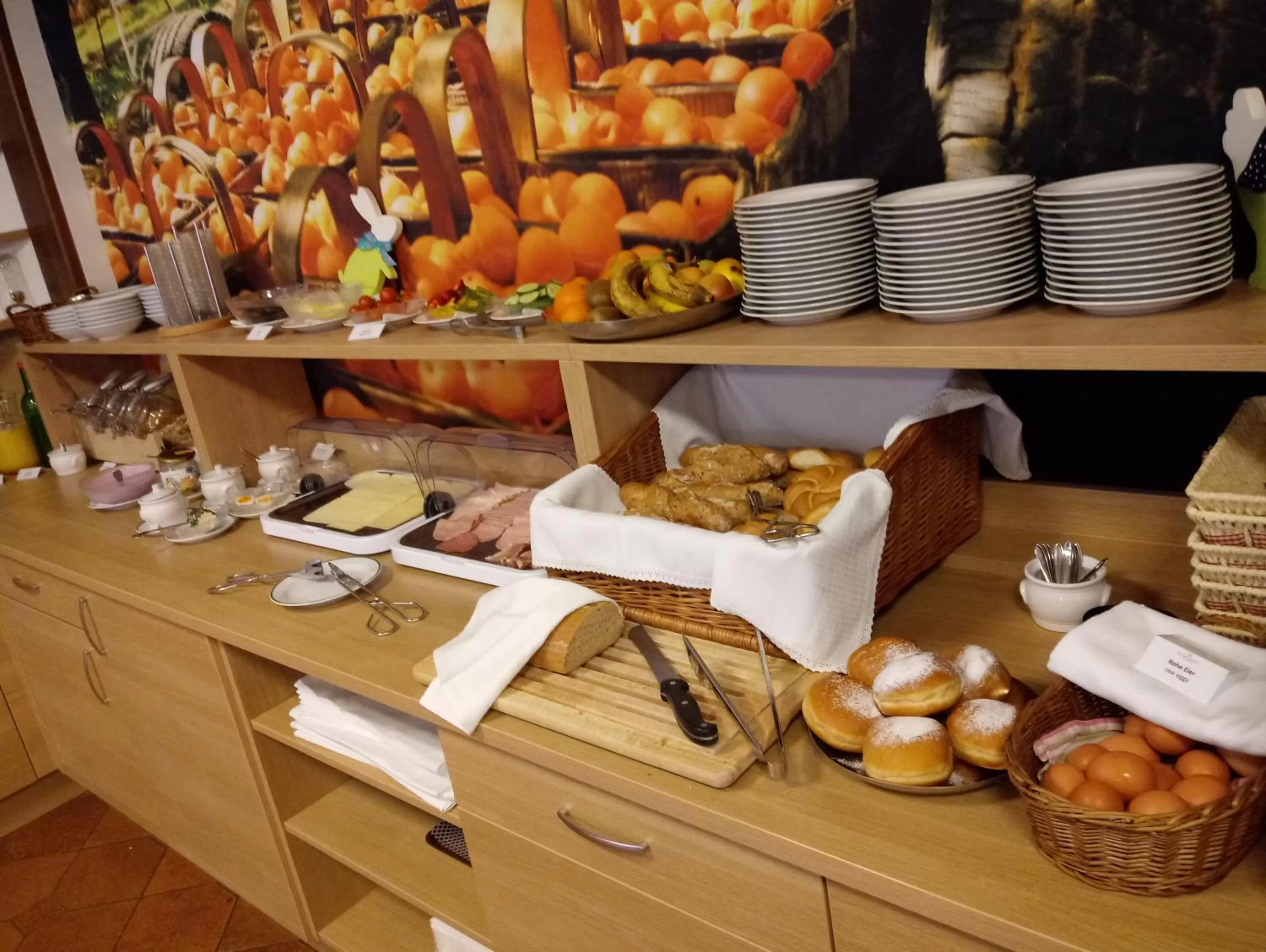 Buffet breakfast, Food in Weinhotel Rieder