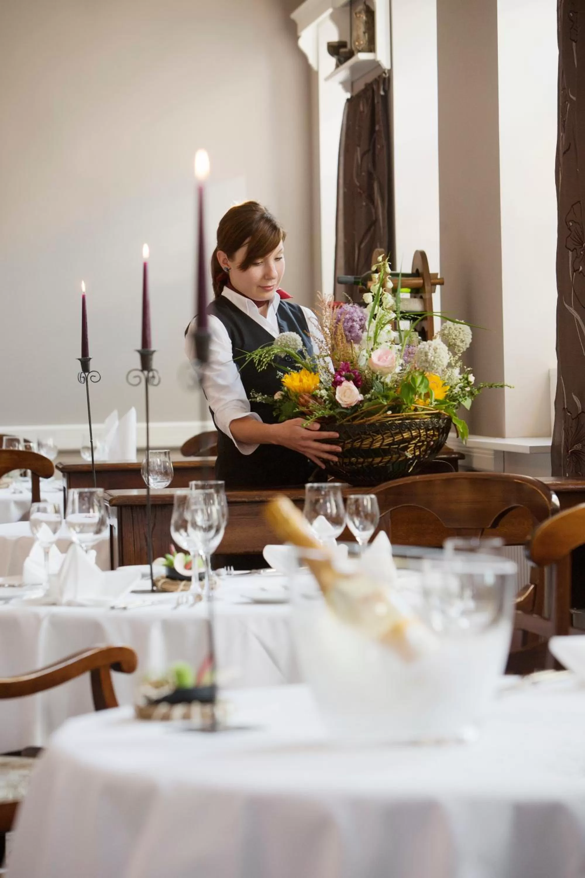 Dining area in Schloss Hotel Dresden Pillnitz