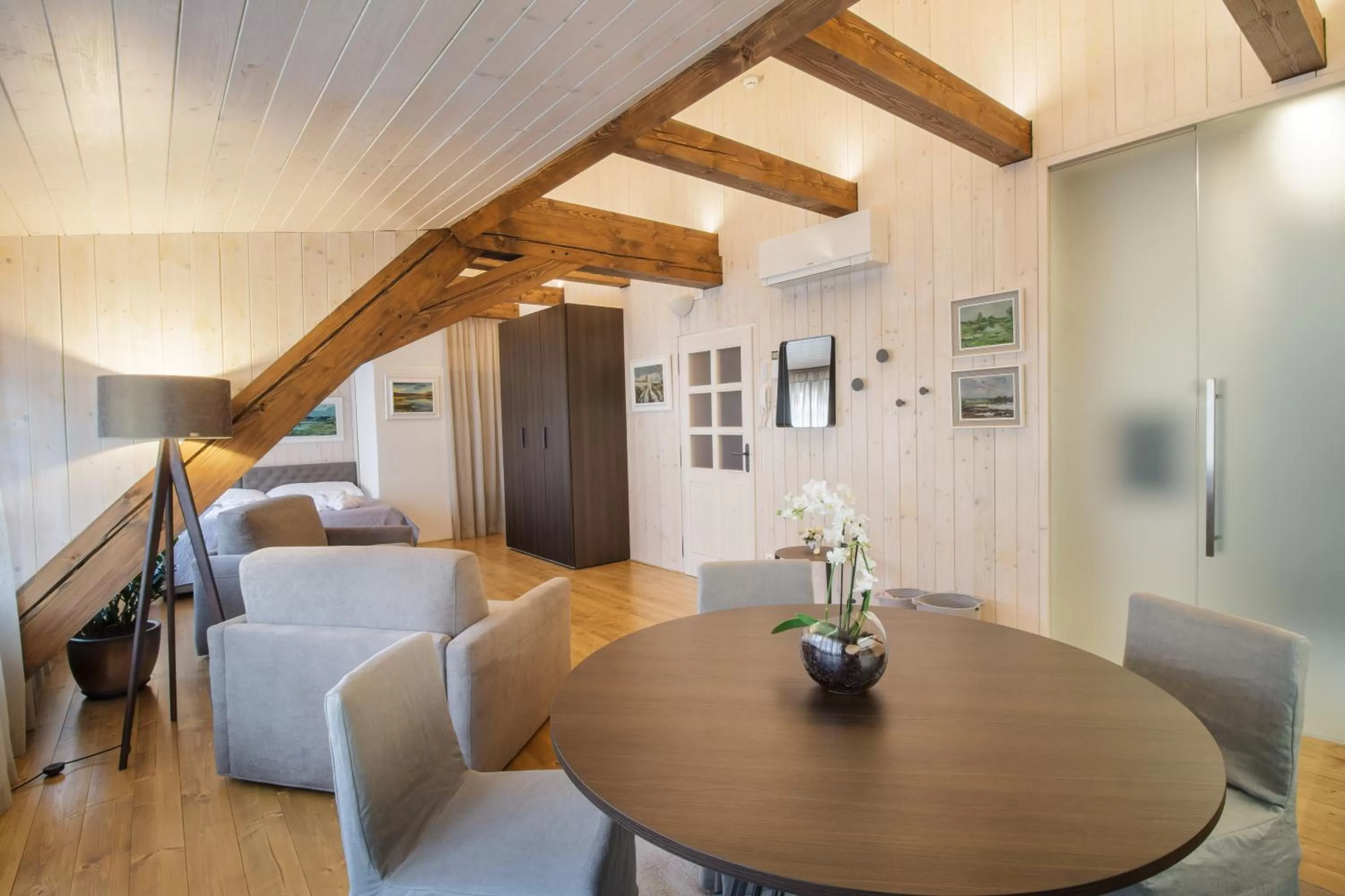 Bathroom, Seating Area in Apartmány Šupina