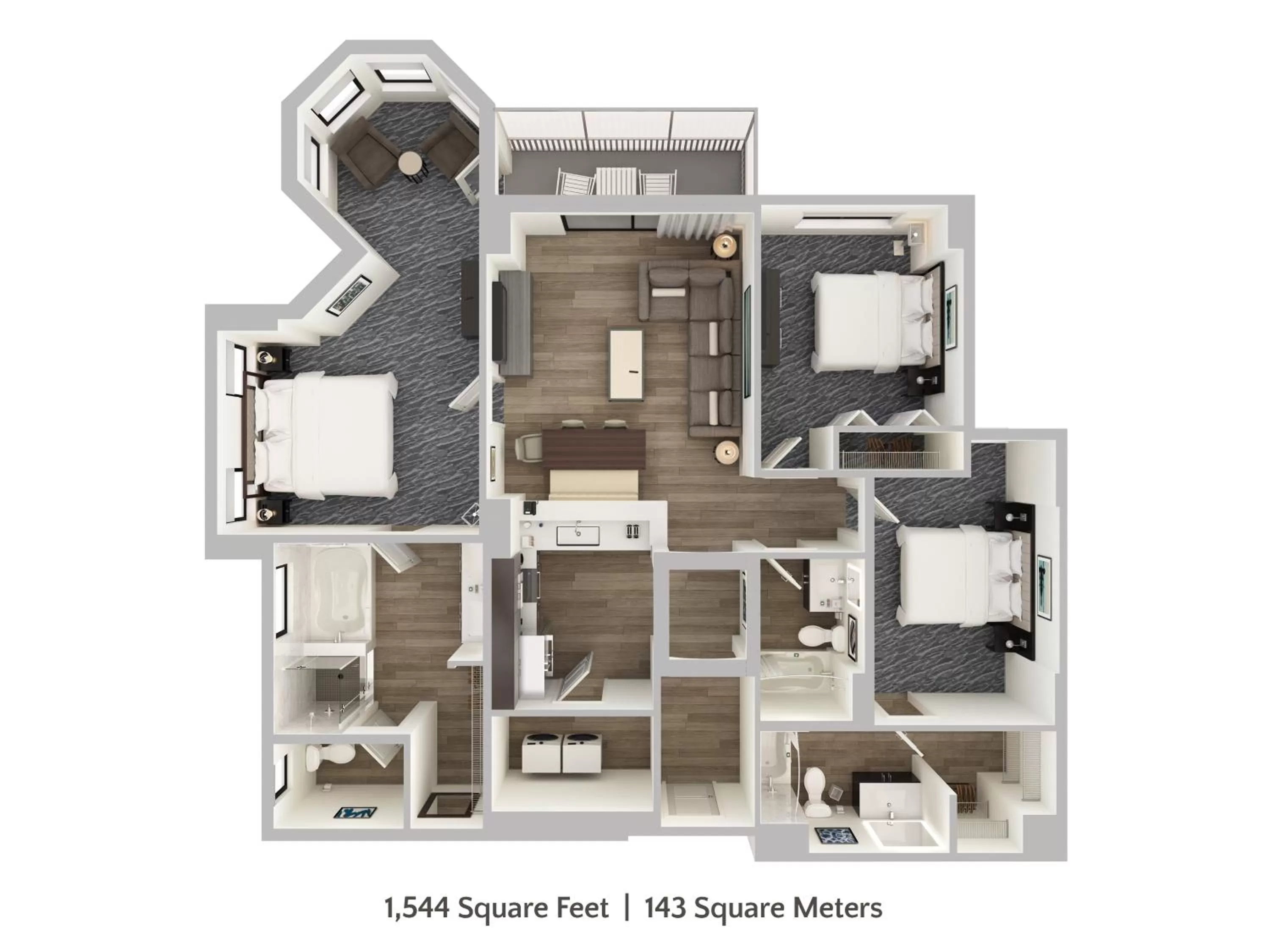 Floor plan in The Grove Resort & Water Park Orlando