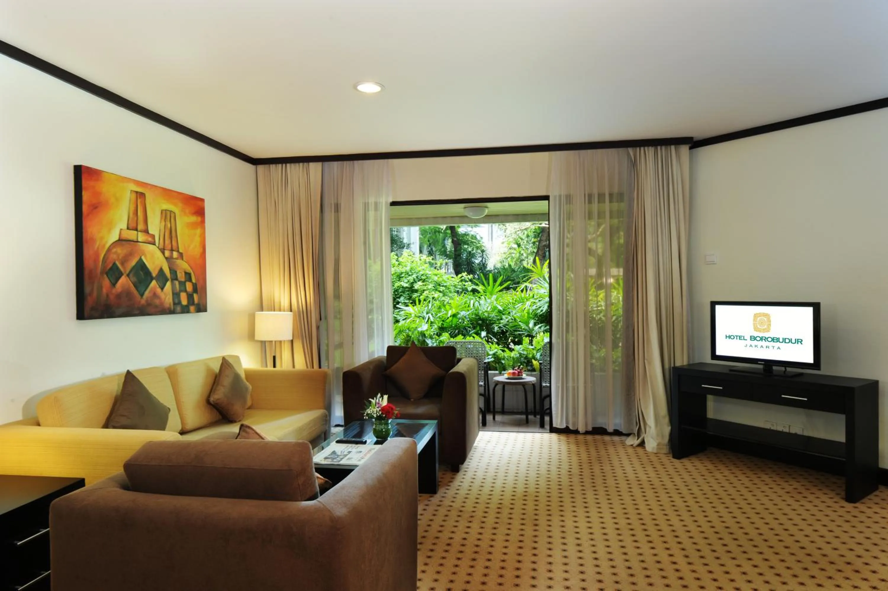 Living room in Hotel Borobudur Jakarta